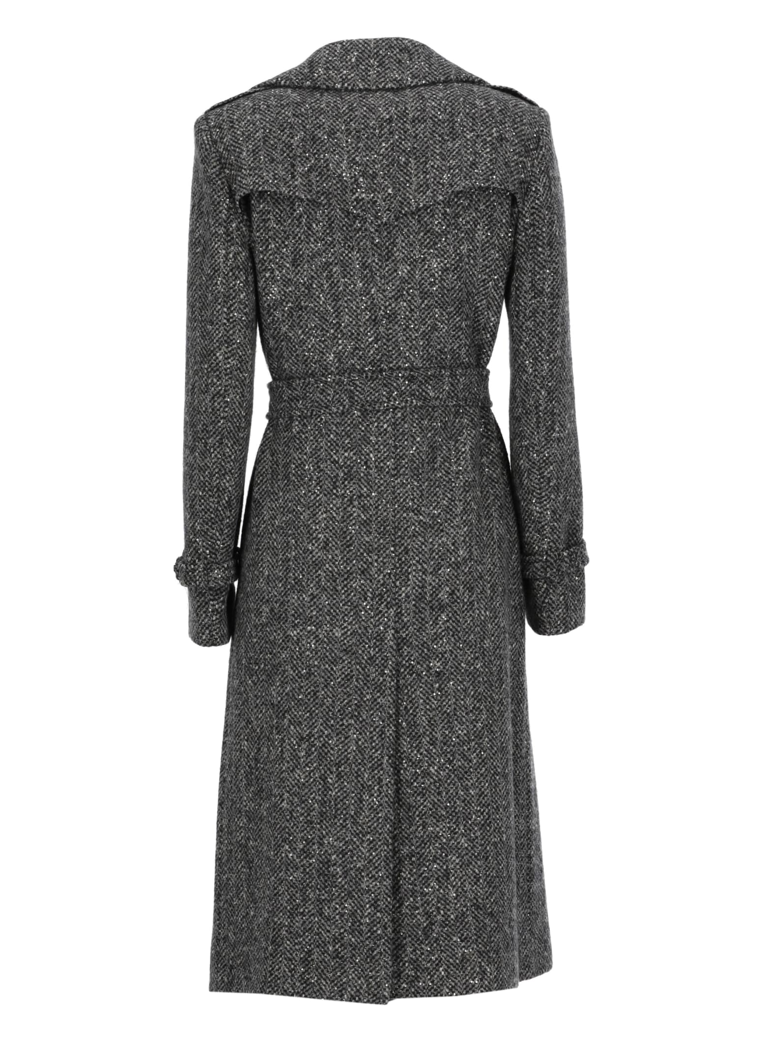 Shop Tagliatore Carola Coat In Grey