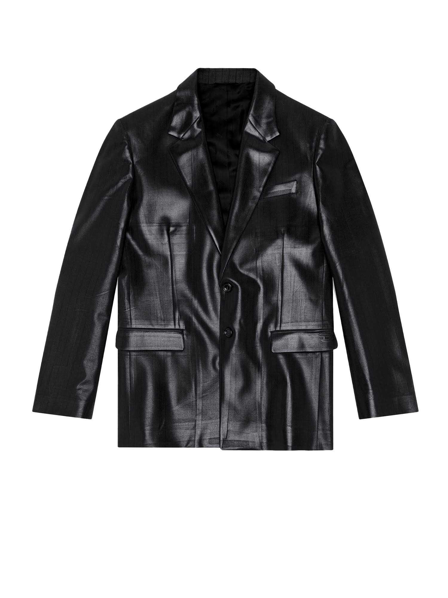 Shop Diesel J-stanley Blazer In Black