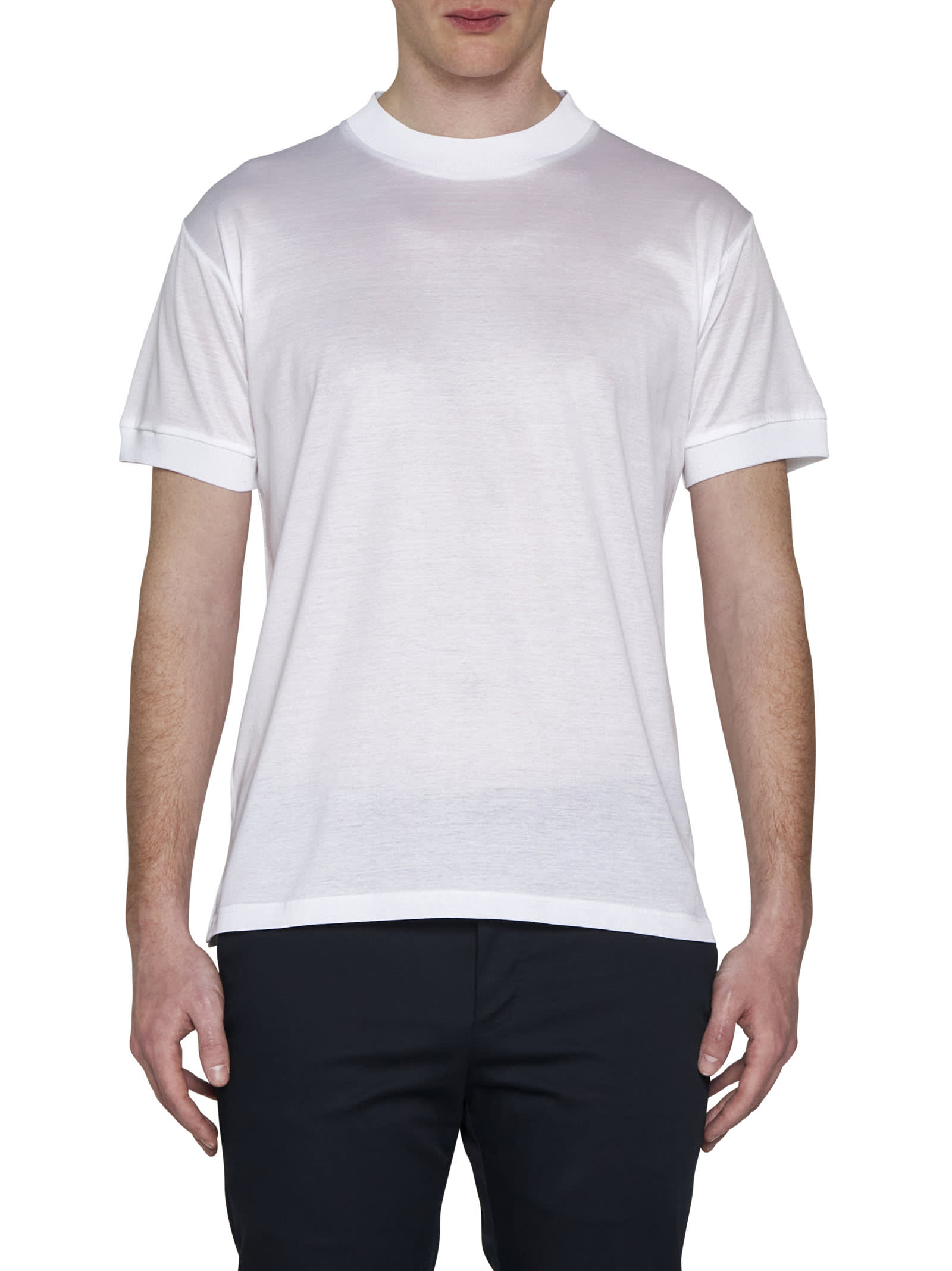 Shop Tagliatore T-shirt In Bianco