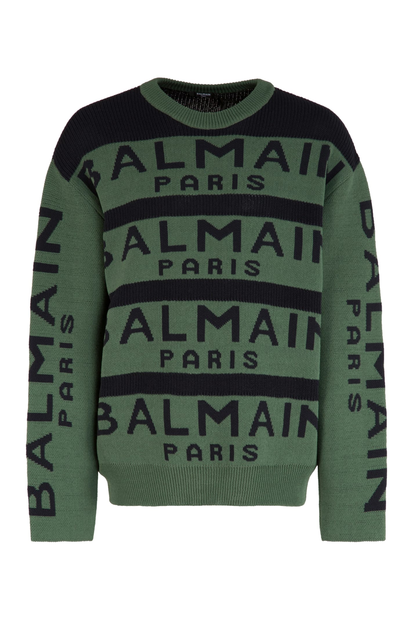 Balmain Wool-blend Crew-neck Sweater