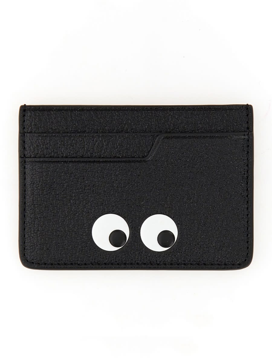 Shop Anya Hindmarch Eyes Card Holder In Black