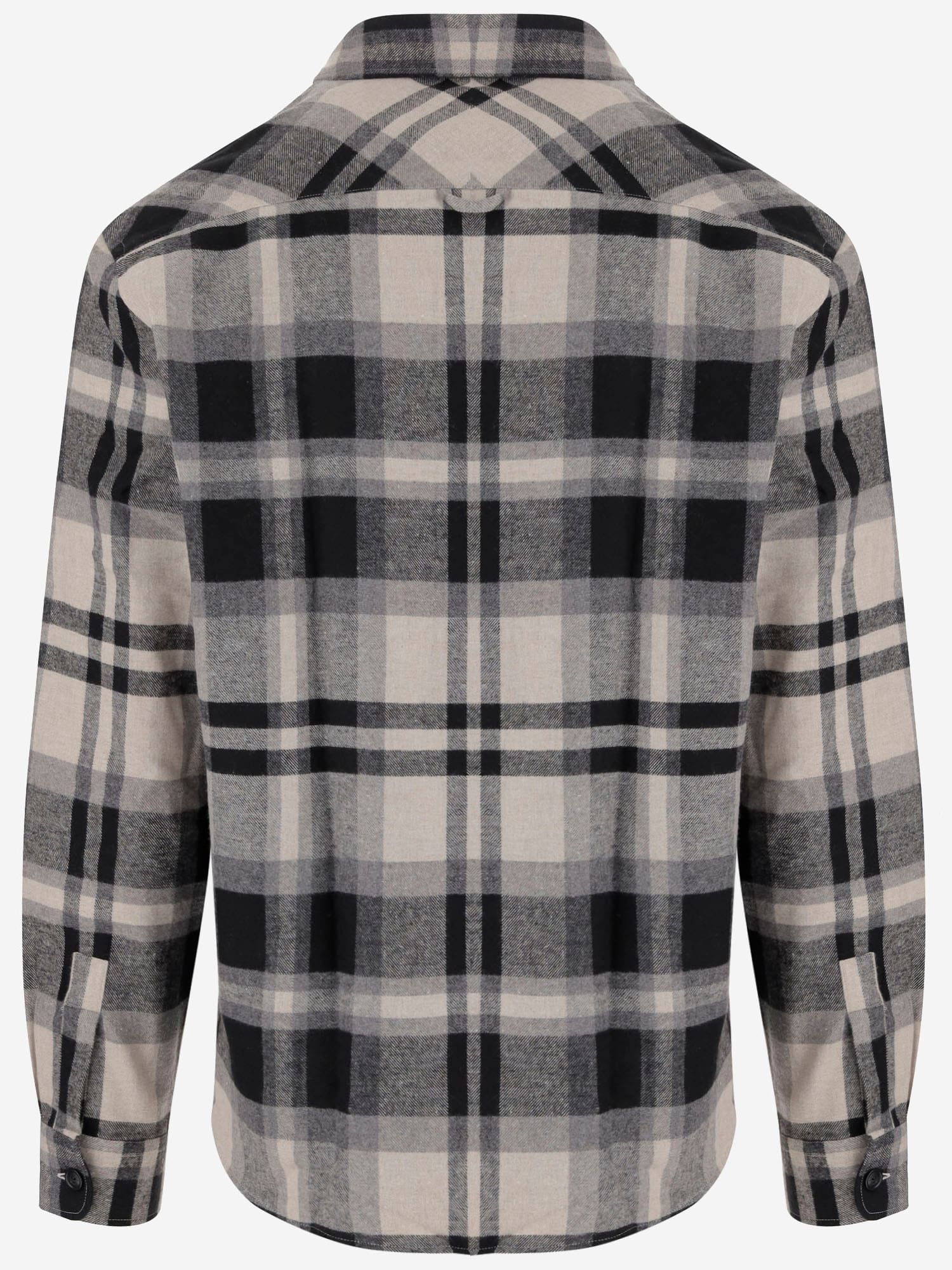 Woolrich Checked Shirt In Cotton Blend By Todd Snyder In Gray