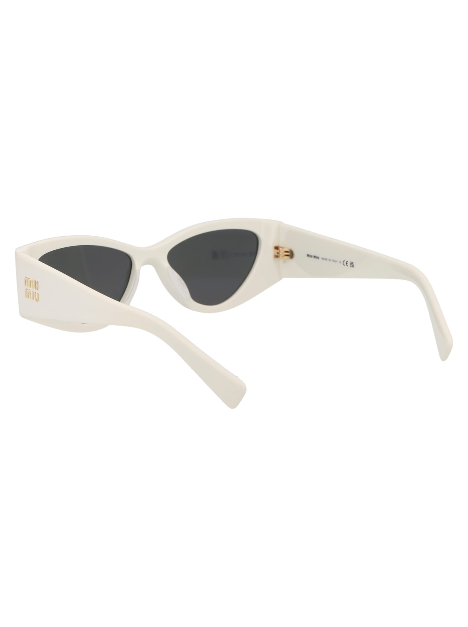 Shop Miu Miu 0mu 06ys Sunglasses In 1425s0 White