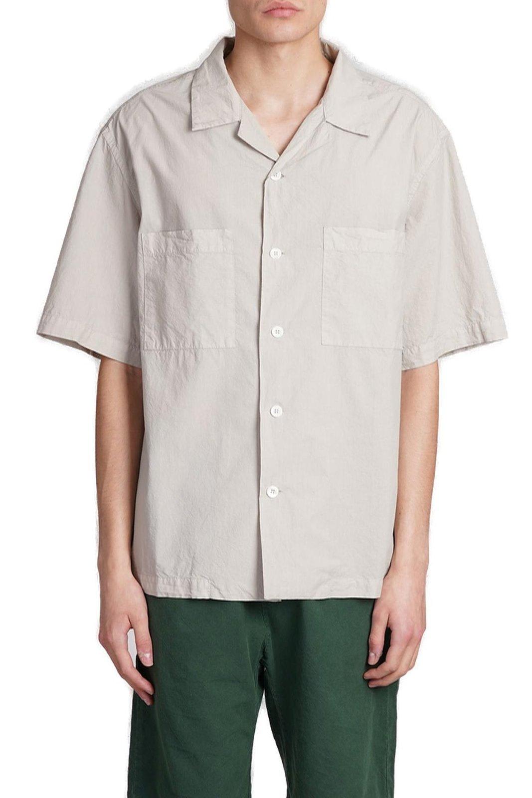 Camp-collar Short-sleeved Shirt