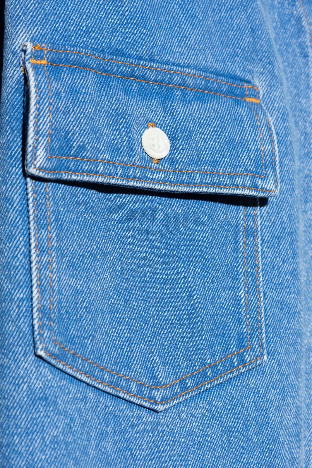 Shop Marni Buttoned Denim Shirt In Blue