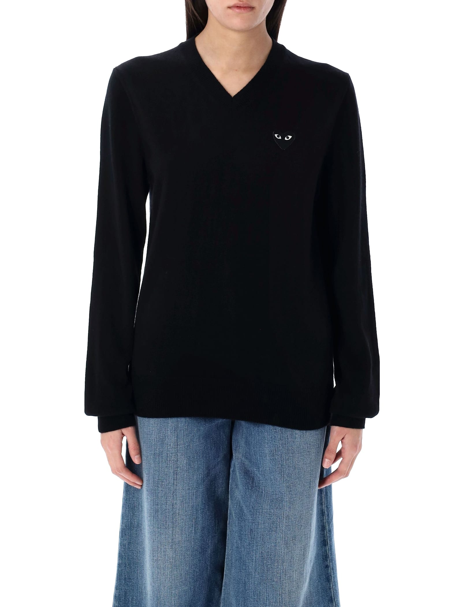 Comme des Garçons Play Wool V-neck