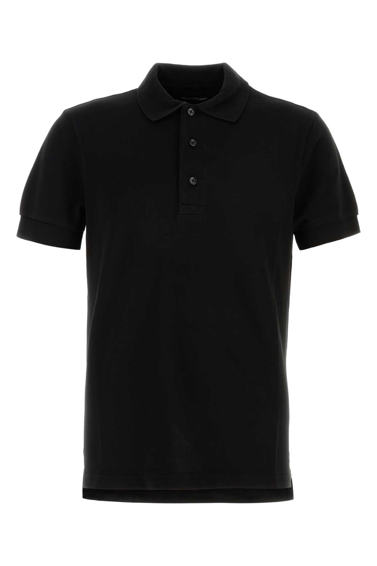 Black Piquet Polo Shirt