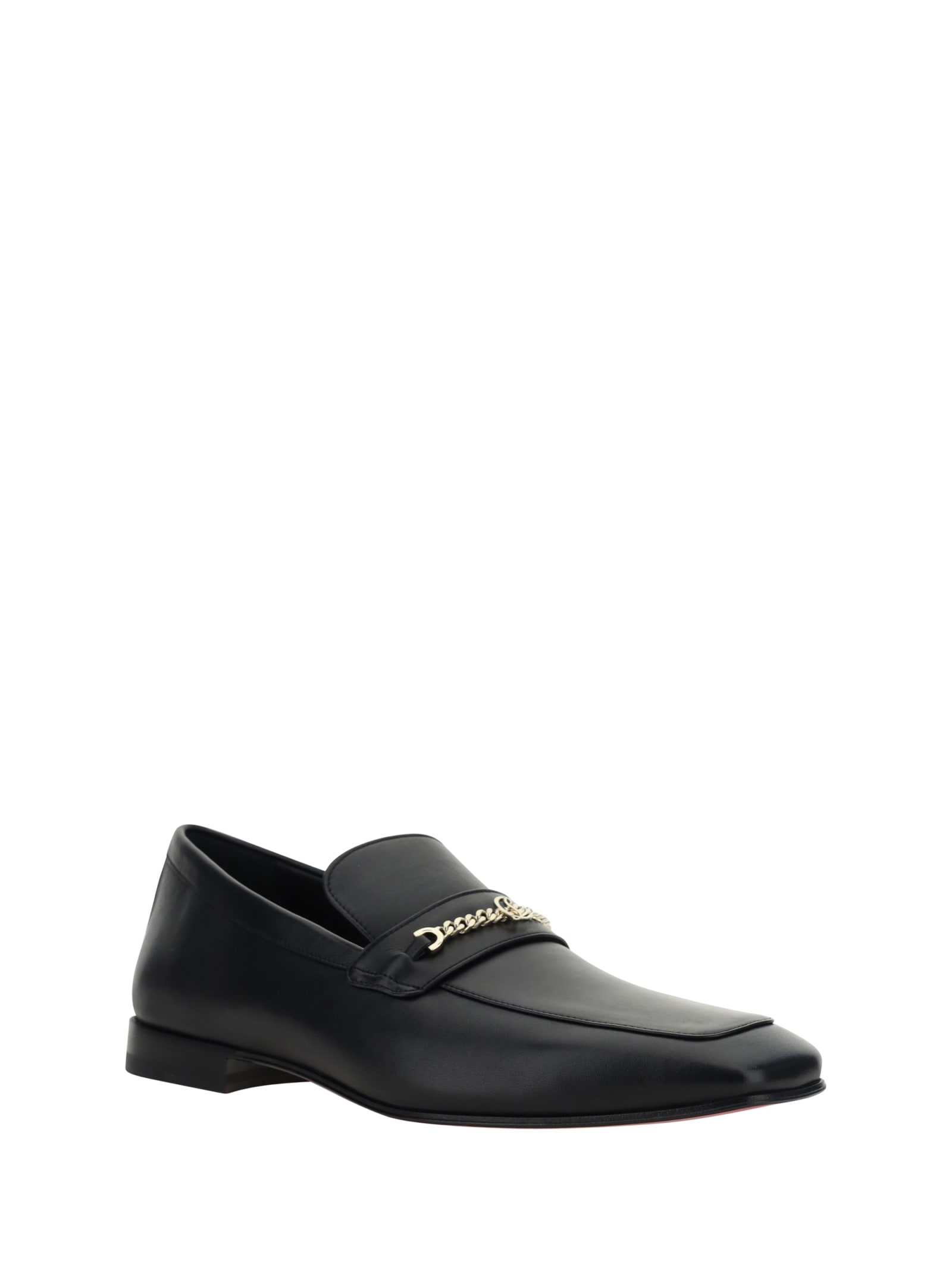 Shop Christian Louboutin Mj Moc Loafers In Black