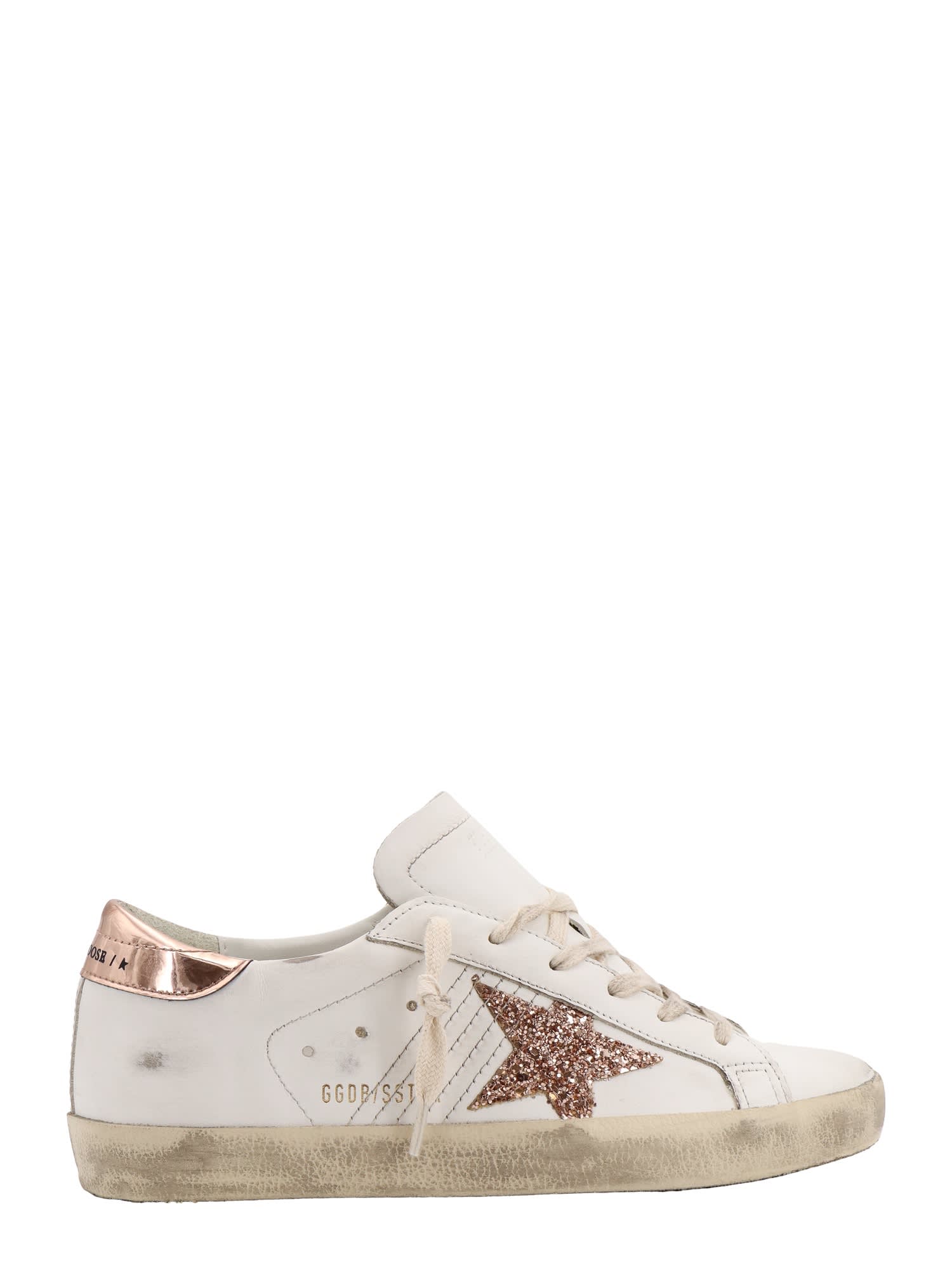 Golden Goose Super-star Sneakers In White