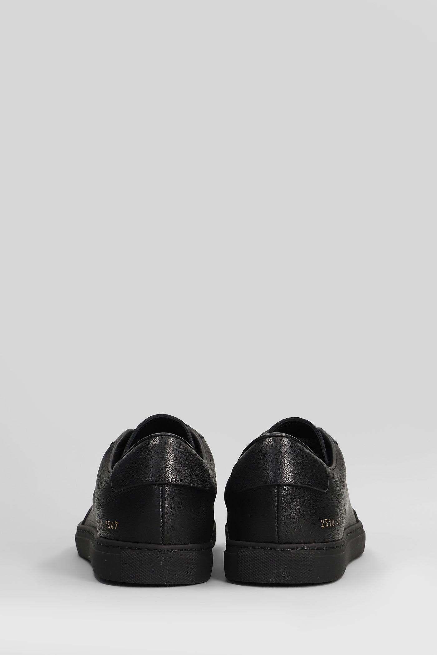 Common Projects Court Classic Sneakers In Black Suede And Leather In Black