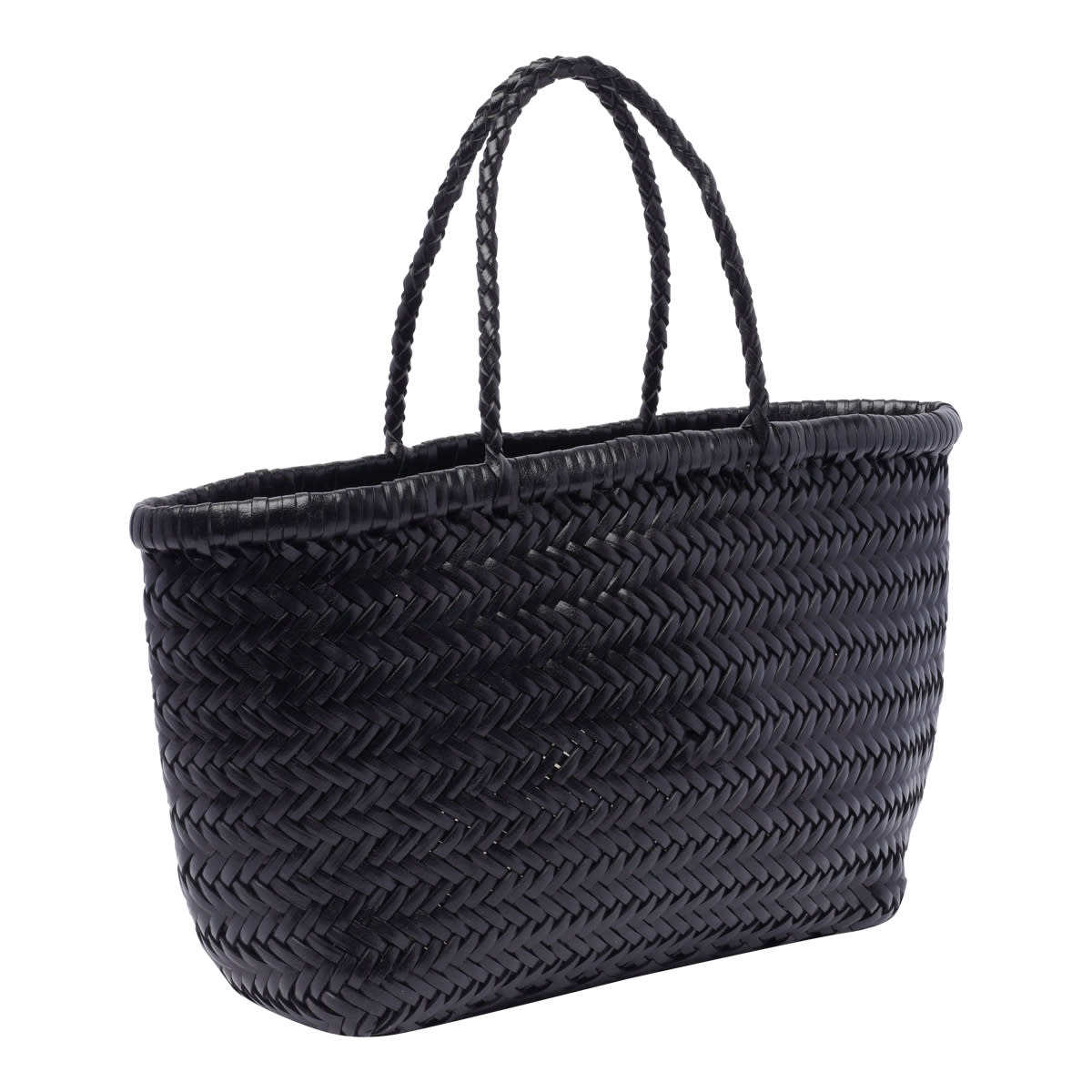 Dragon Diffusion Mini Triple Bamboo Jump Handbag In Black