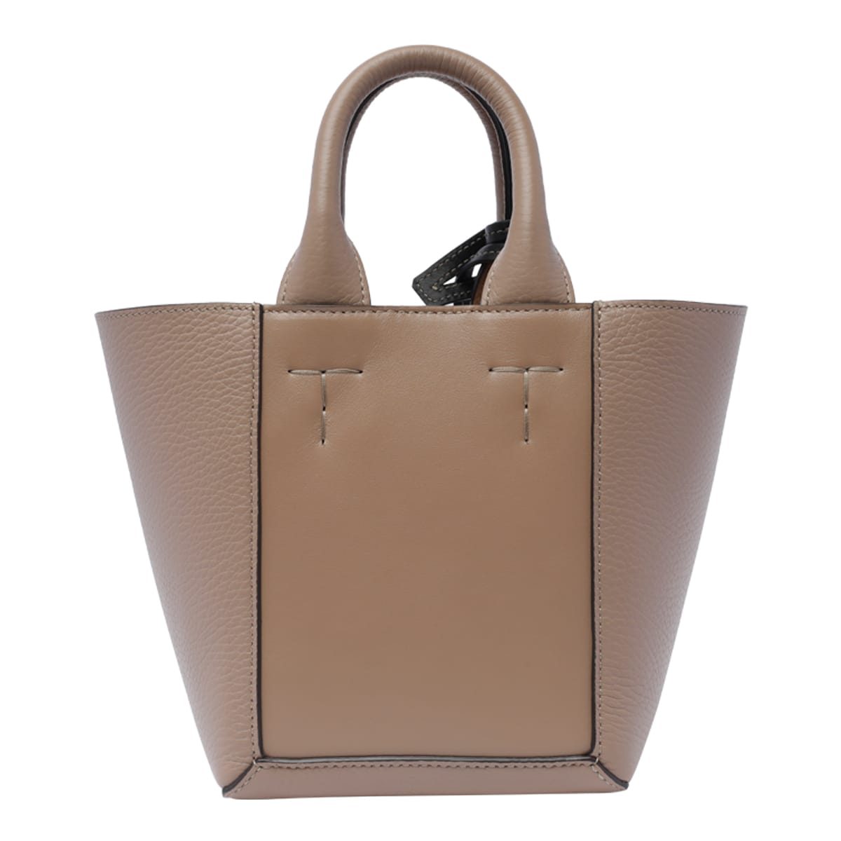 Shop Tod's Tods Double Up Shopping Bag In Beige