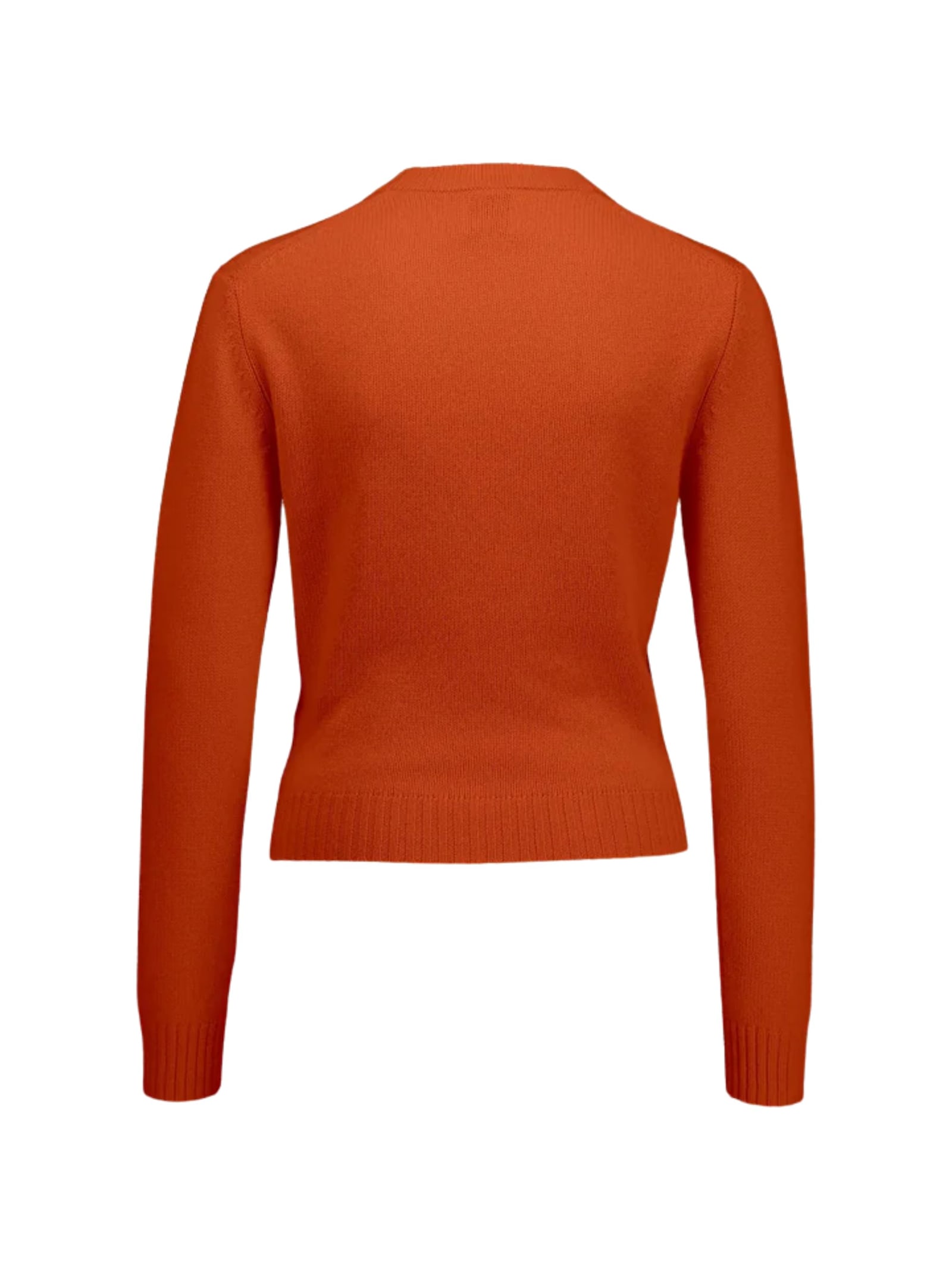Allude Crew-neck Sweater In Orange