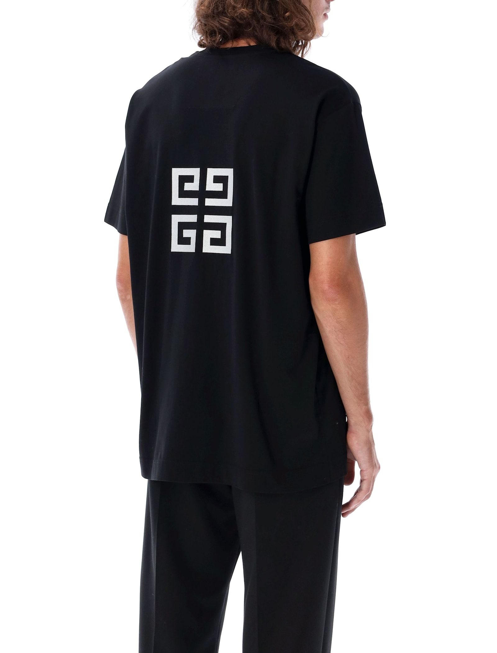 Shop Givenchy 4g Logo T-shirt In Black