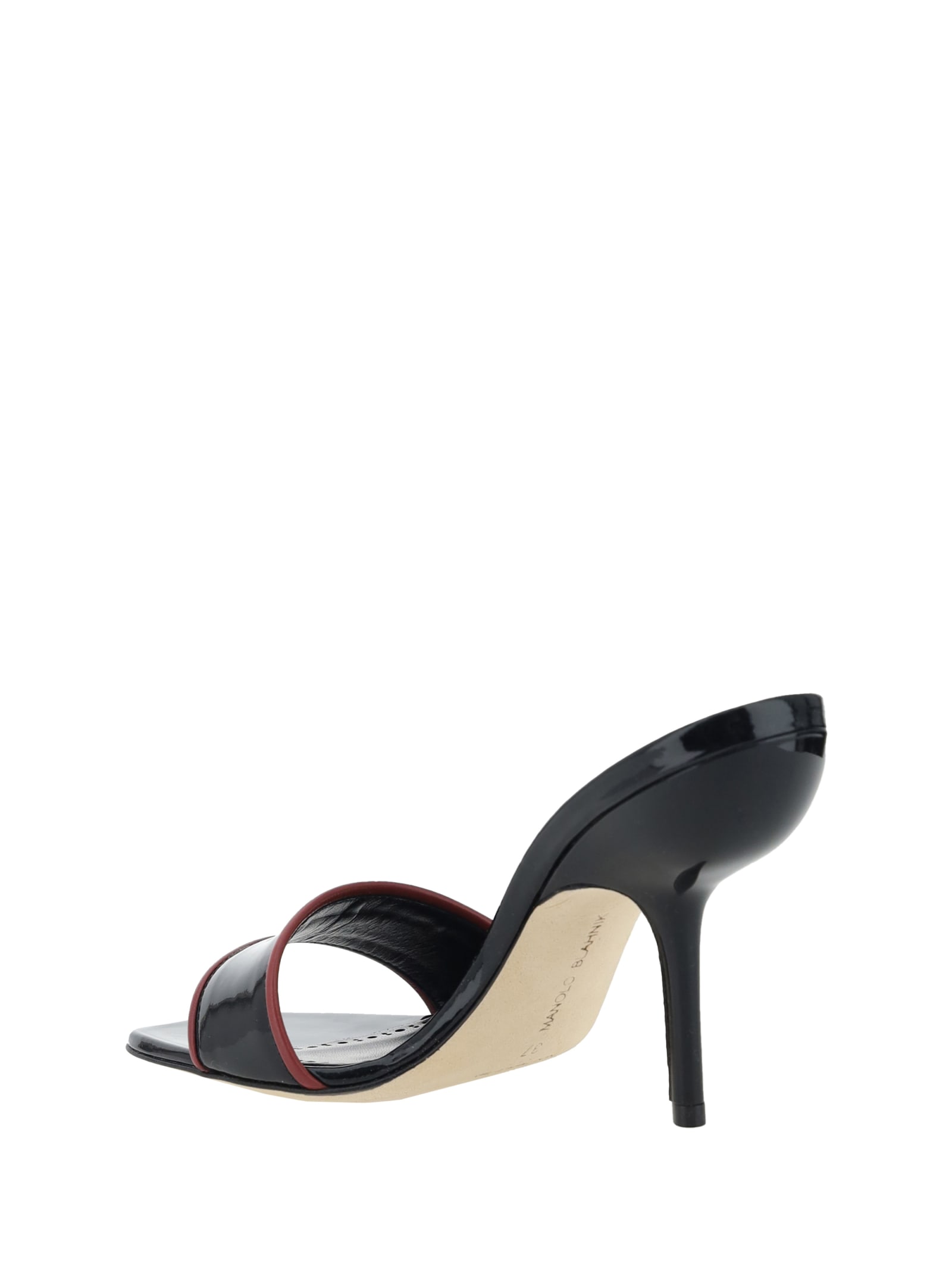 Shop Manolo Blahnik Sandals In Blck