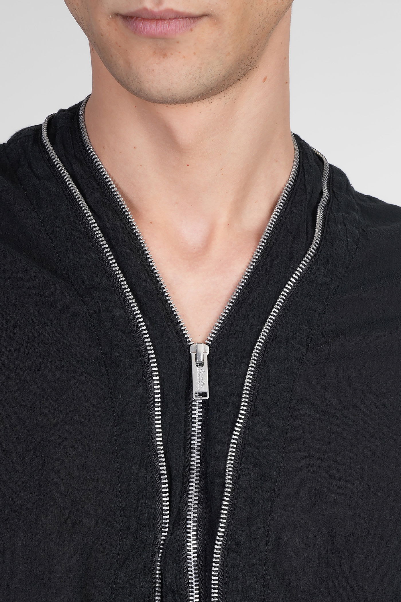 Undercover Vest In Black Rayon In Black