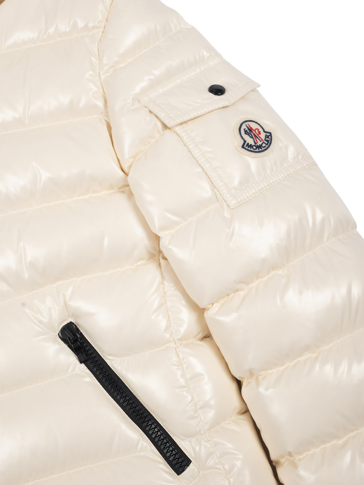 Moncler Jacket Kids Color White In White