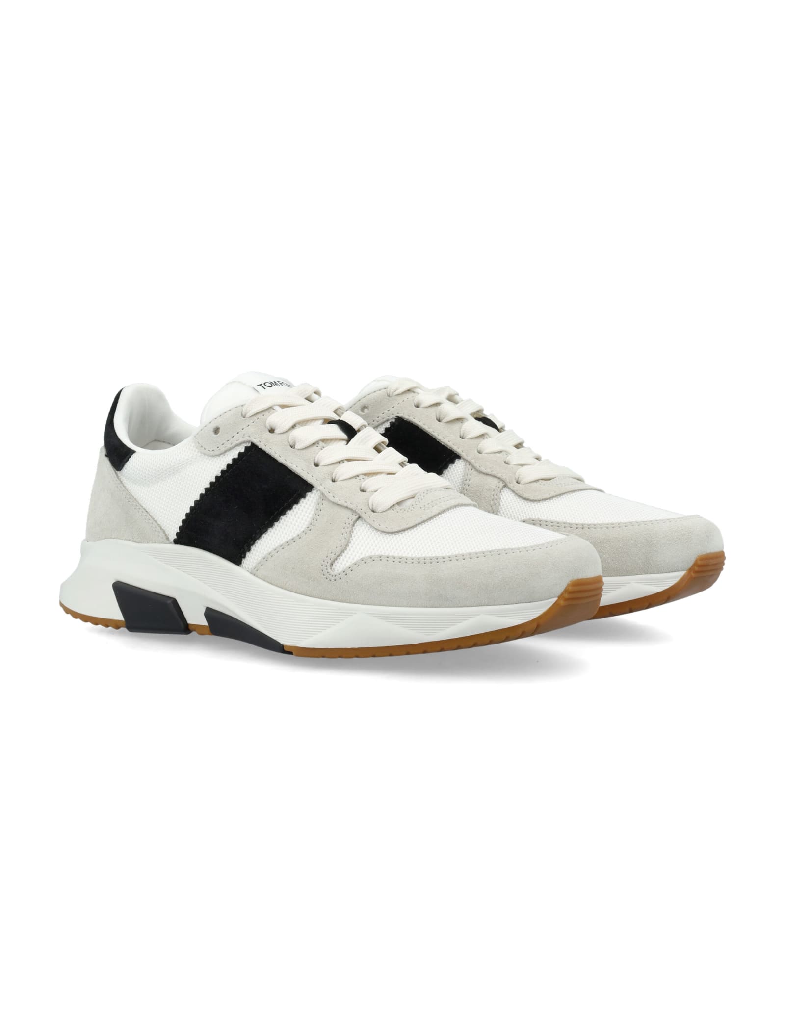 Shop Tom Ford James Sneaker In Marble/black + White