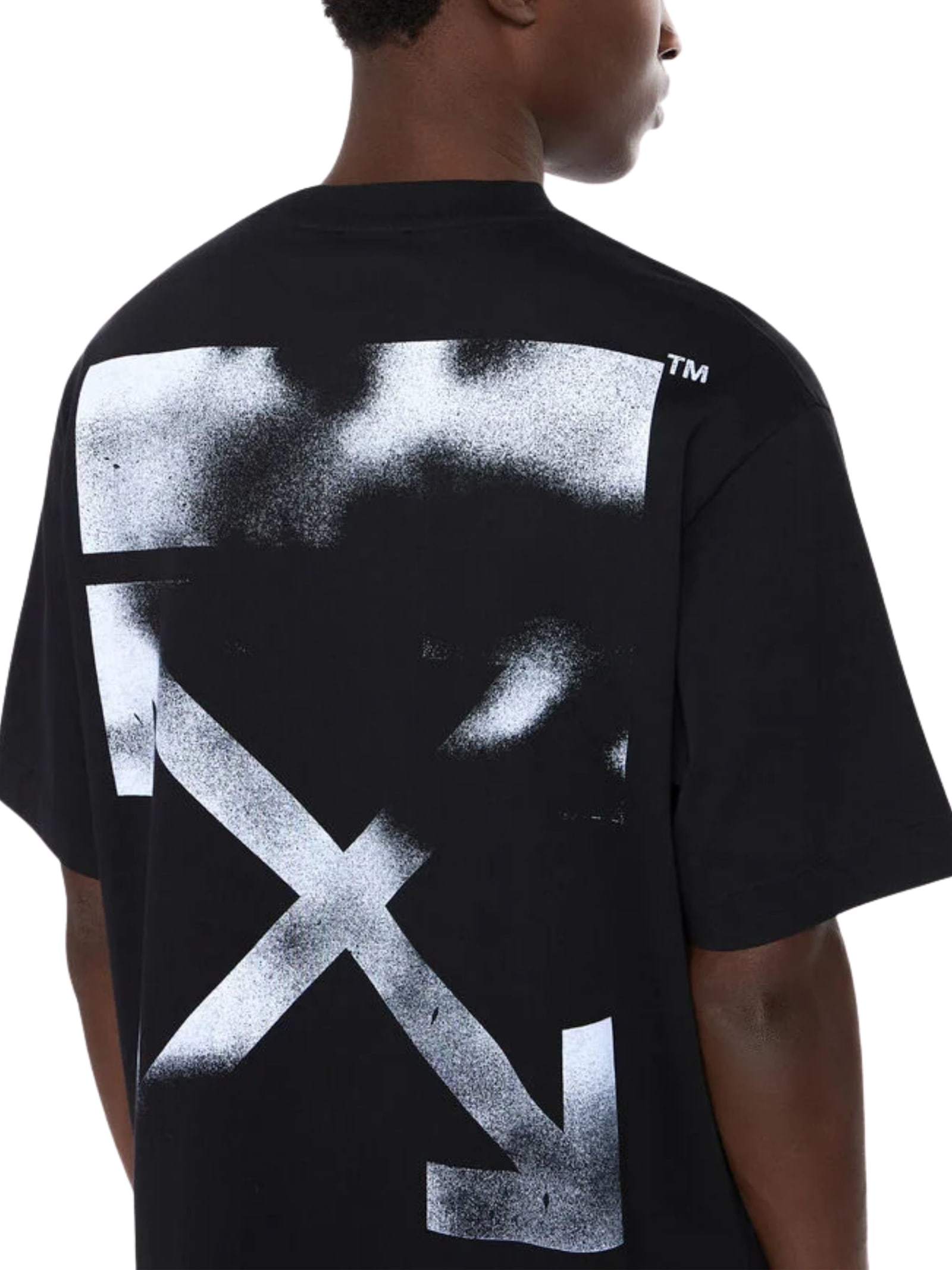Off-white Arrow Motif T-shirt In Black