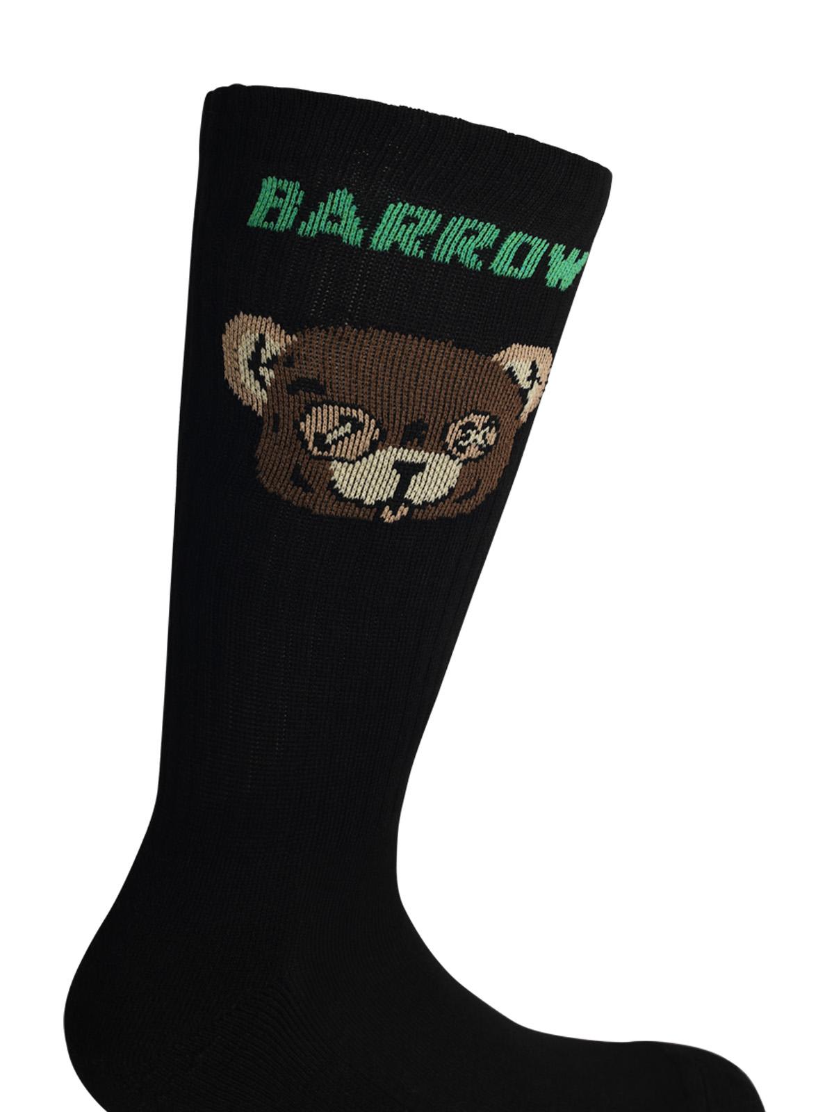 Barrow Black Stretch Cotton Socks In Black