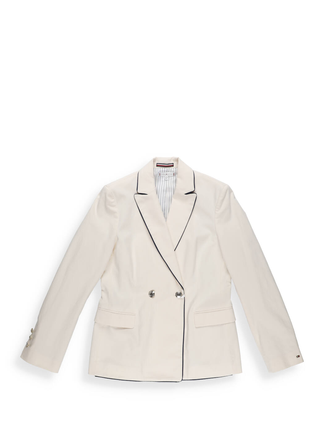 Tommy Hilfiger Double Breasted Blazer With Contrast Trims