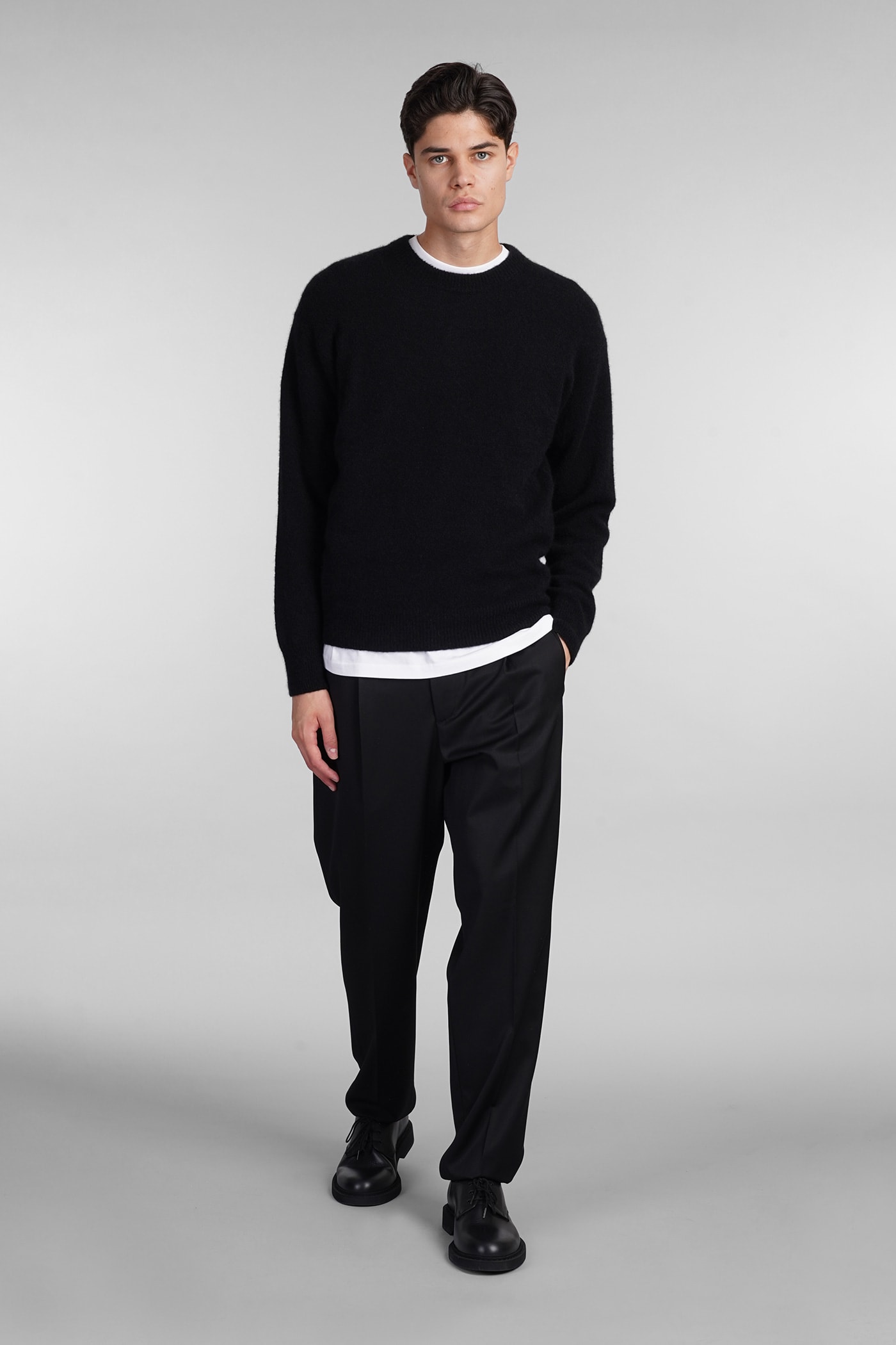 Shop Roberto Collina Knitwear In Black Wool