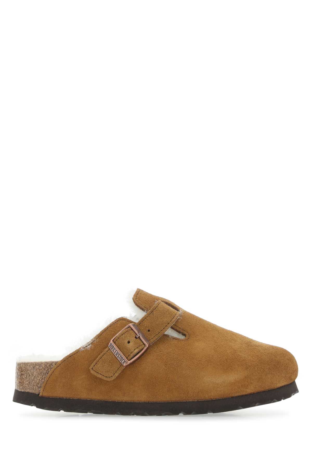 Camel Suede Boston Slippers