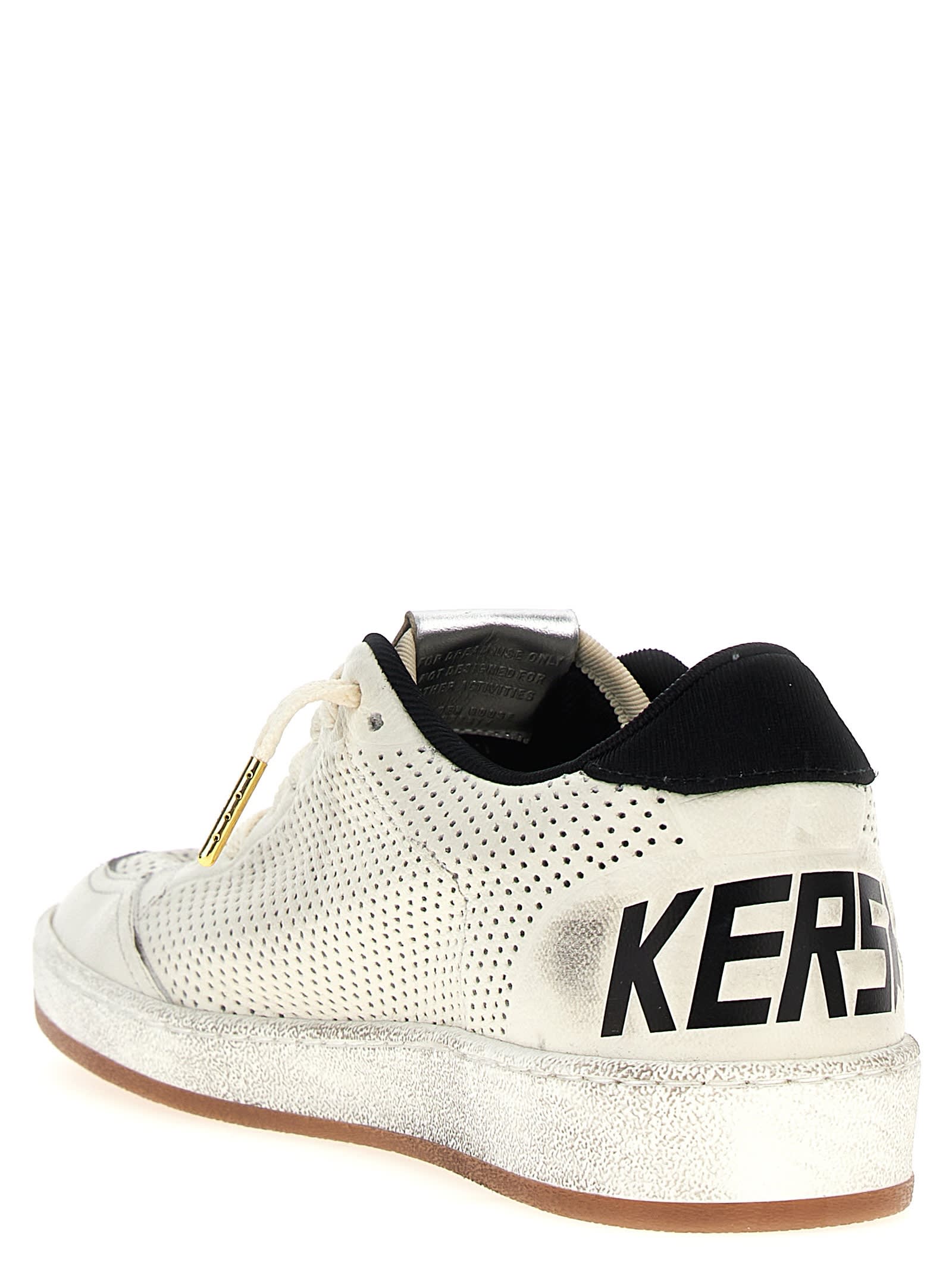 Shop Golden Goose Ball Star Sneakers In Bianco