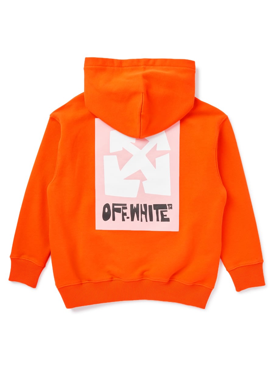 Off-white Sweatshirt With Logo In Red