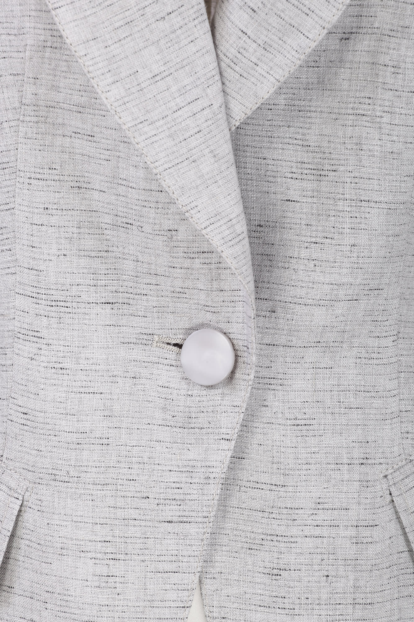 Shop Emporio Armani Linen Jacket In Fantasia