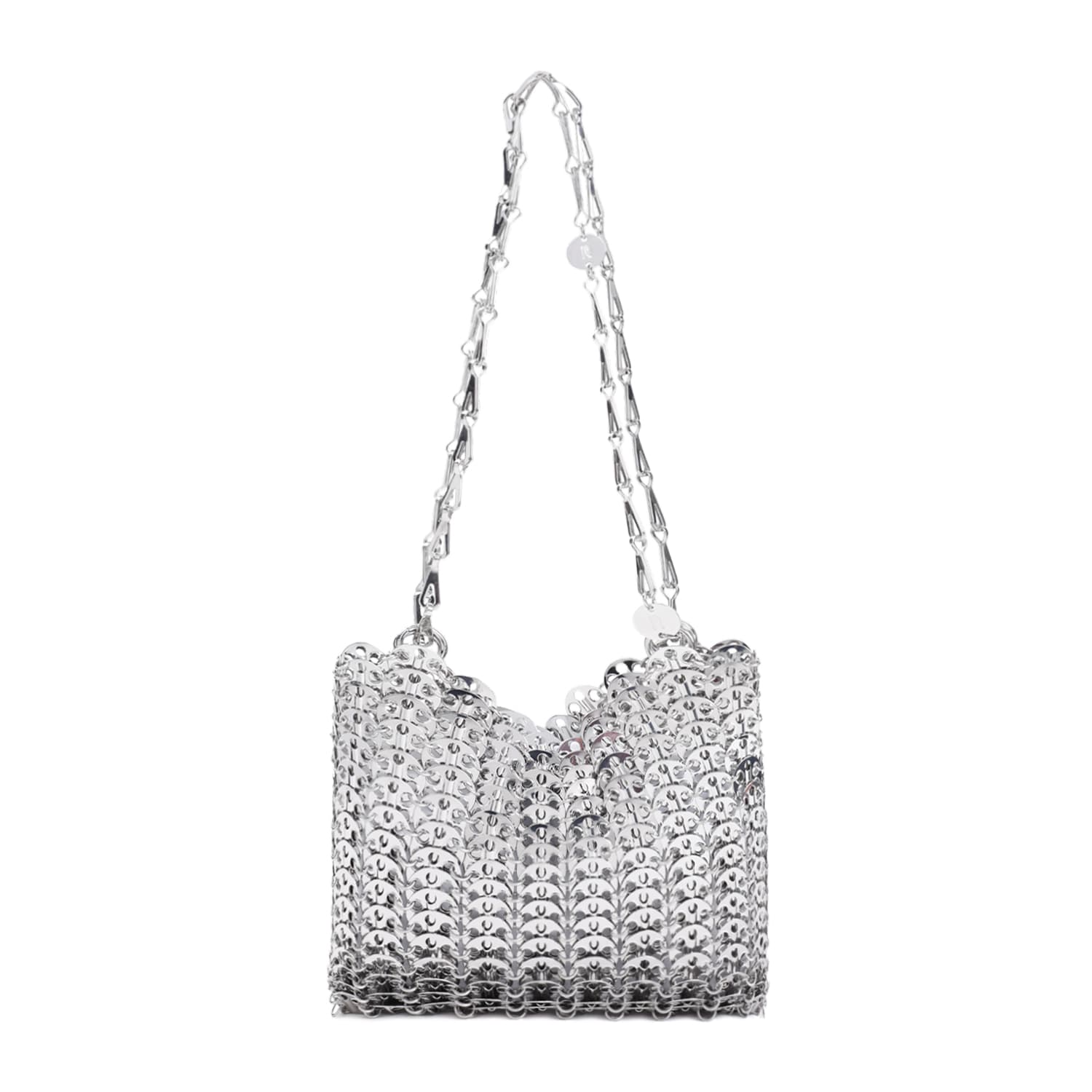 Shop Rabanne 1969 Clutch In Silver