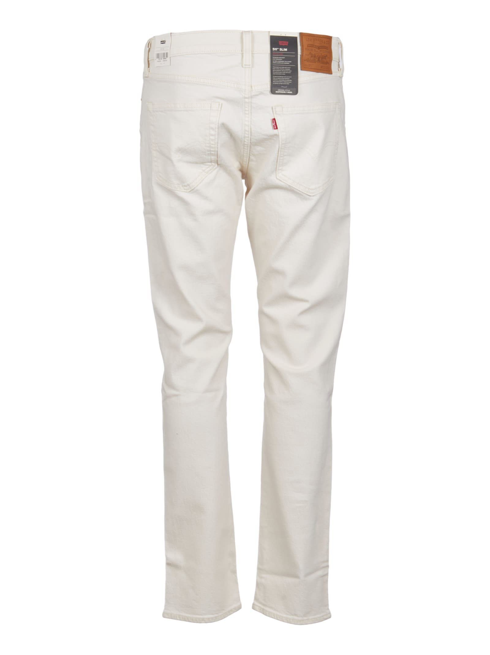 Shop Levi's Button Fitted Jeans In Latte
