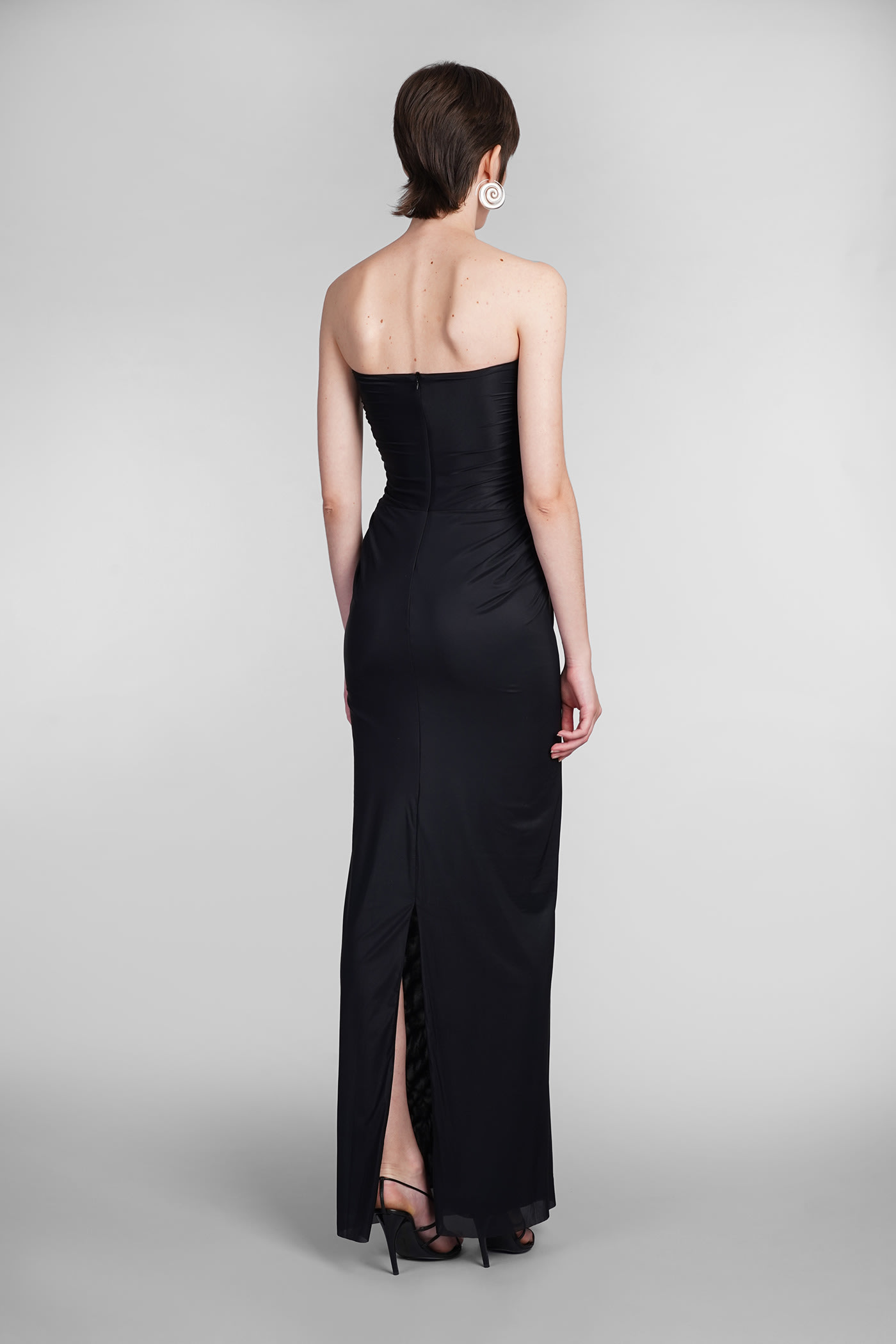 Shop Christopher Esber Dress In Black Viscose