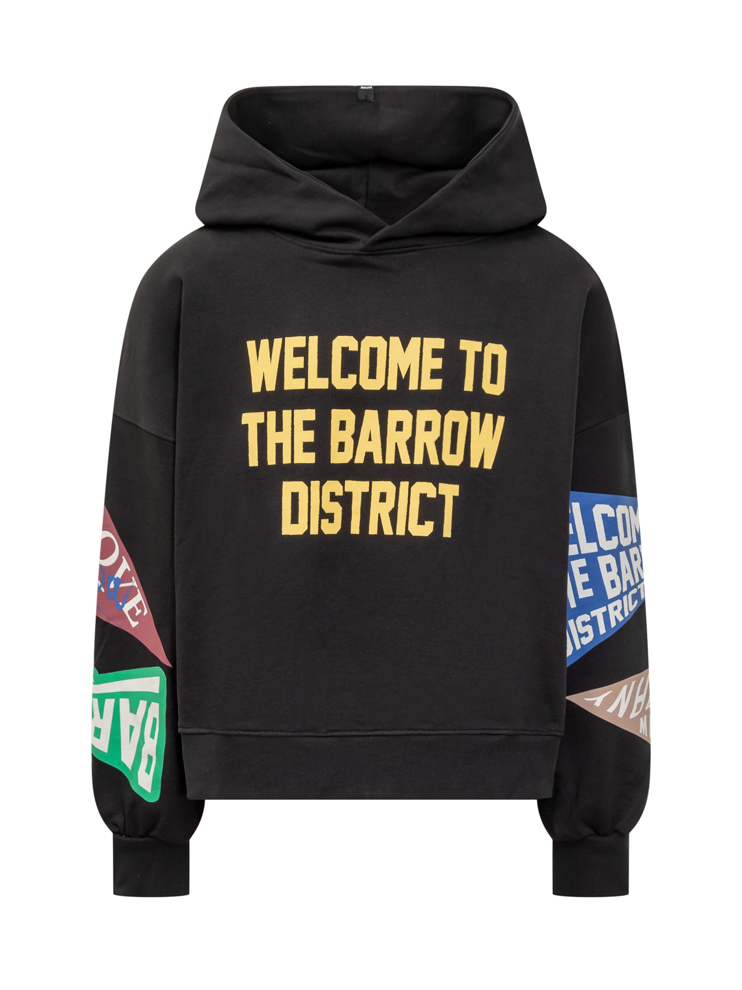 Shop Barrow Hoodie With Print In Nero