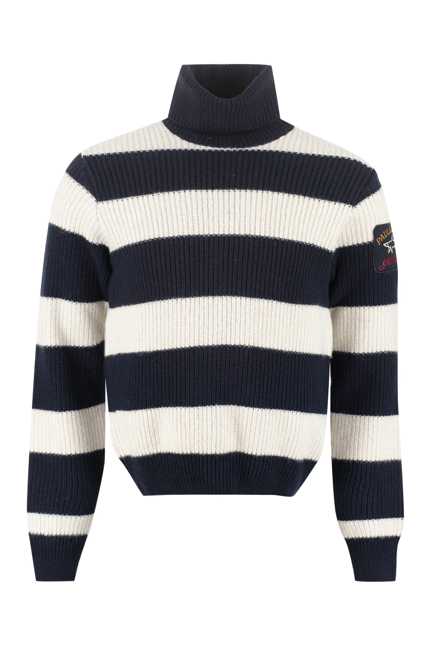 Paul & Shark Striped Turtleneck Sweater