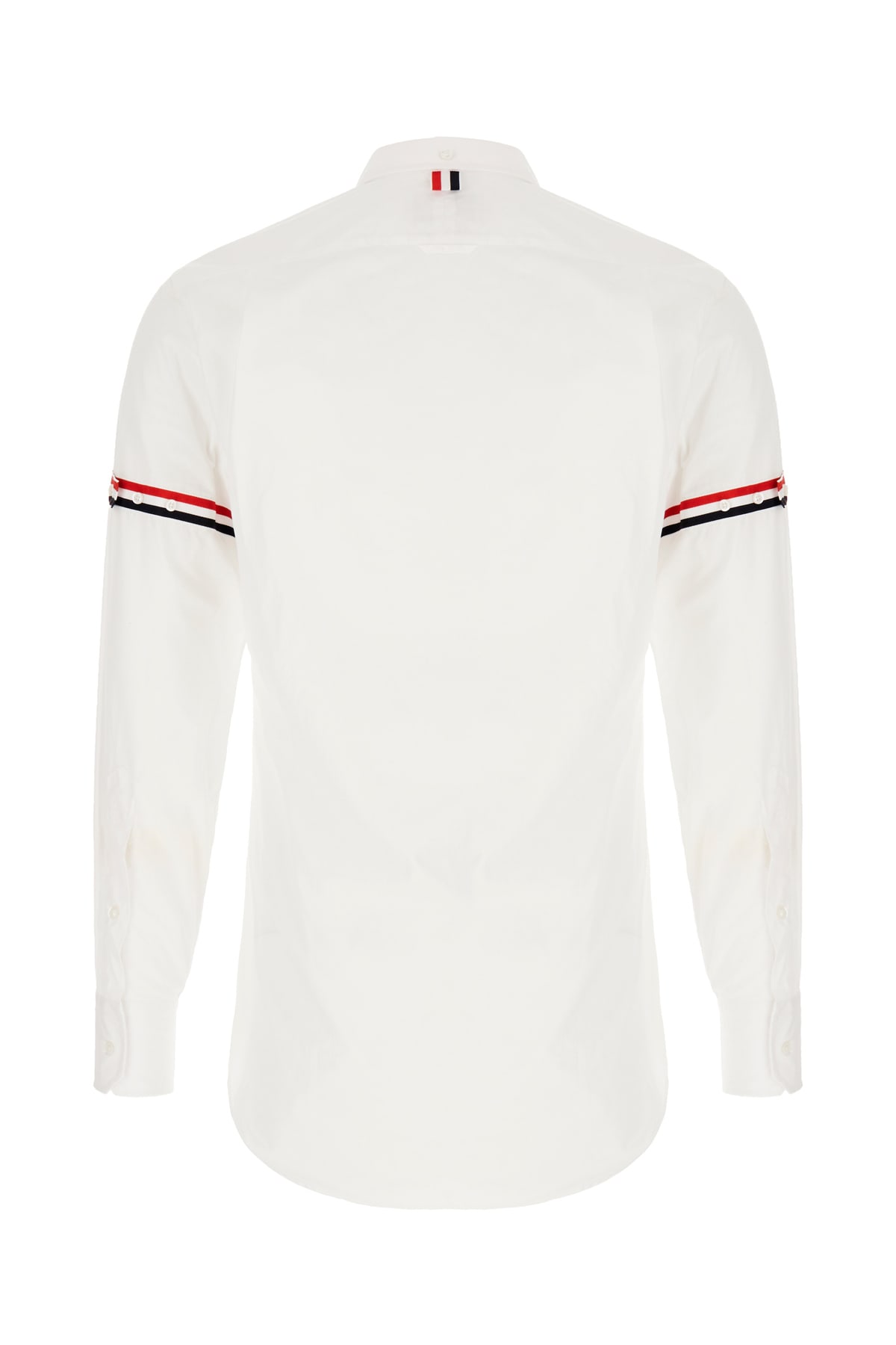 Shop Thom Browne White Poplin Shirt