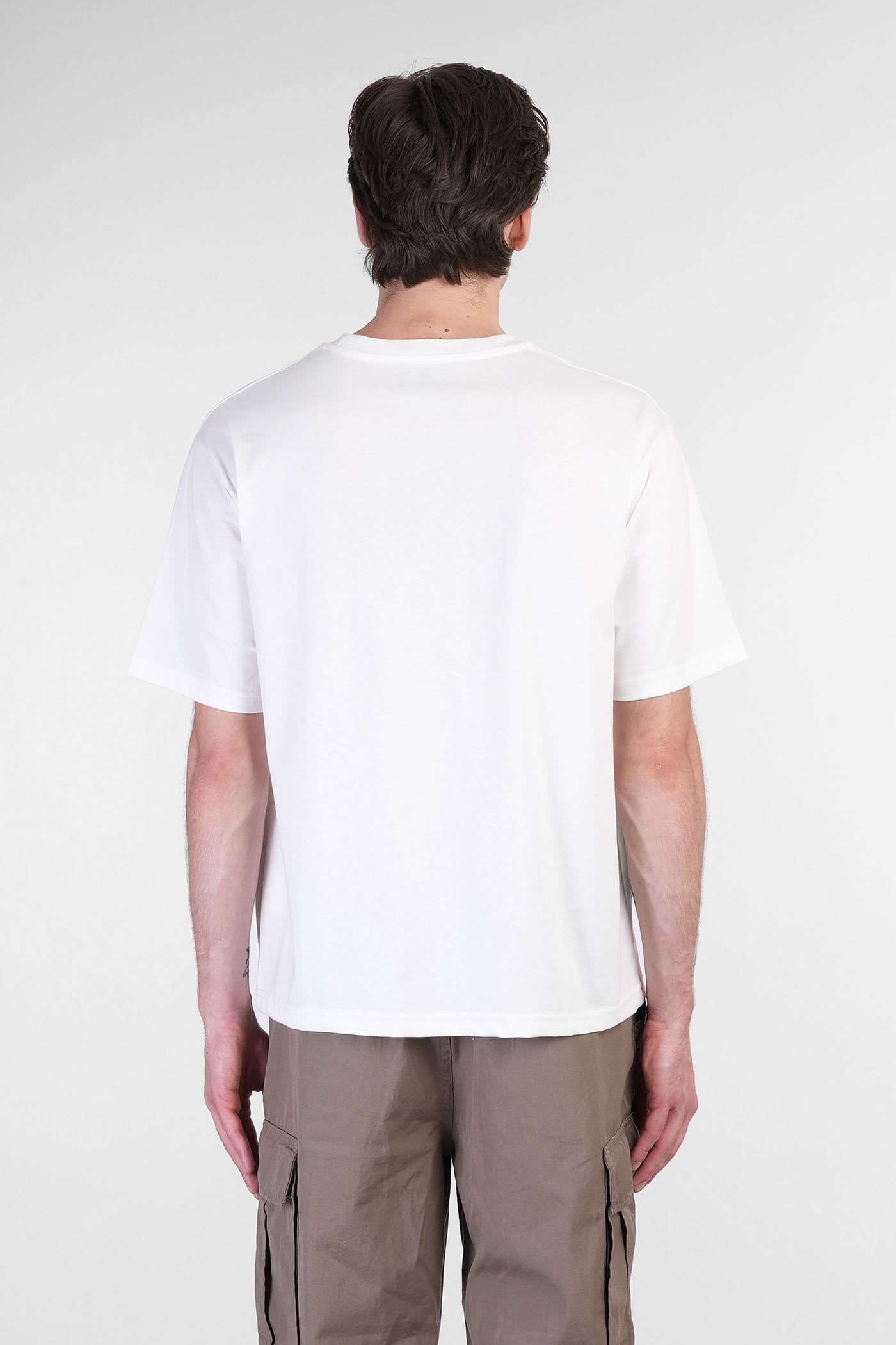 Date Baseball T-shirt In White Cotton