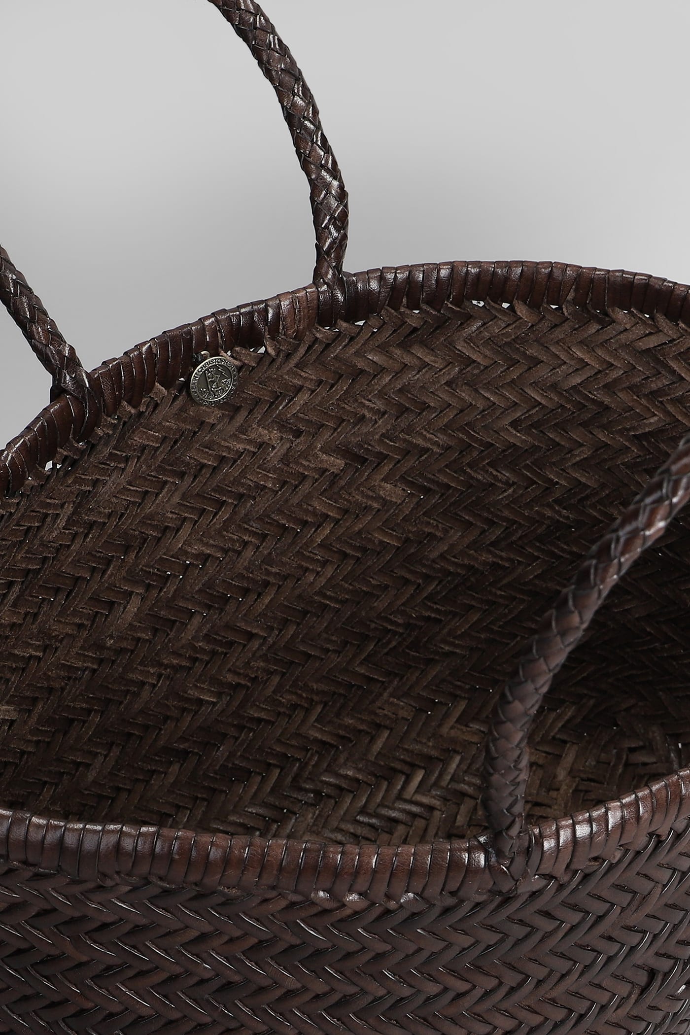 Dragon Diffusion Bamboo Triple Jump Tote In Brown Leather In Brown