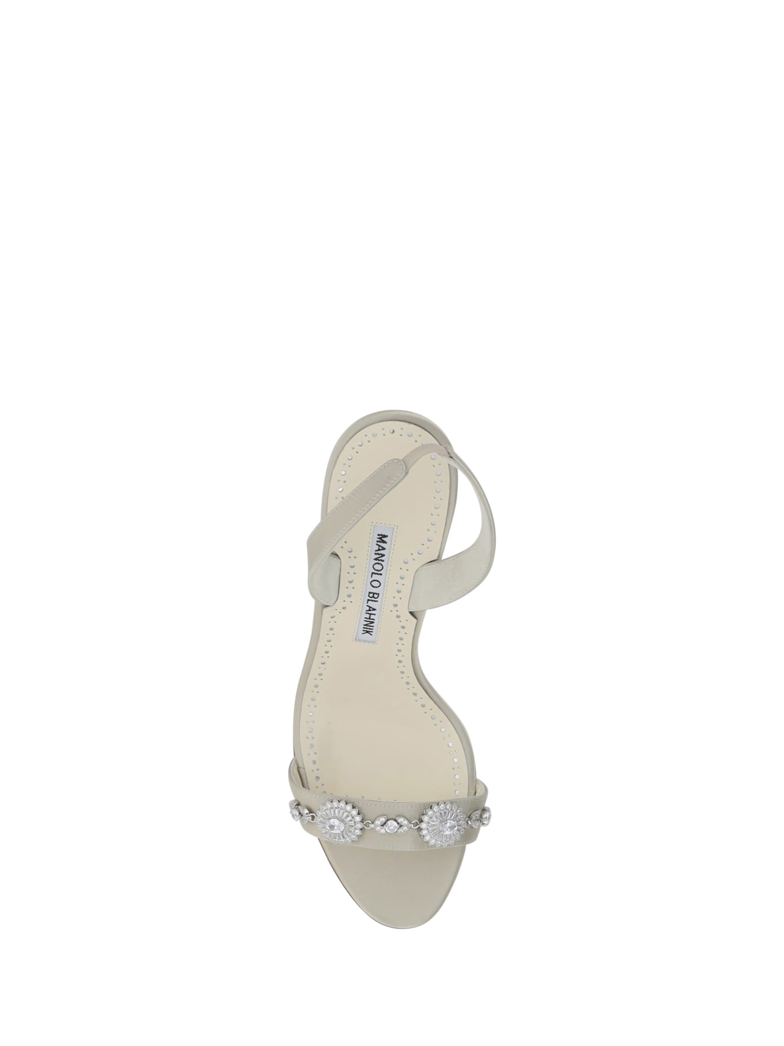 Shop Manolo Blahnik Lamisan Sandals In Dcrm