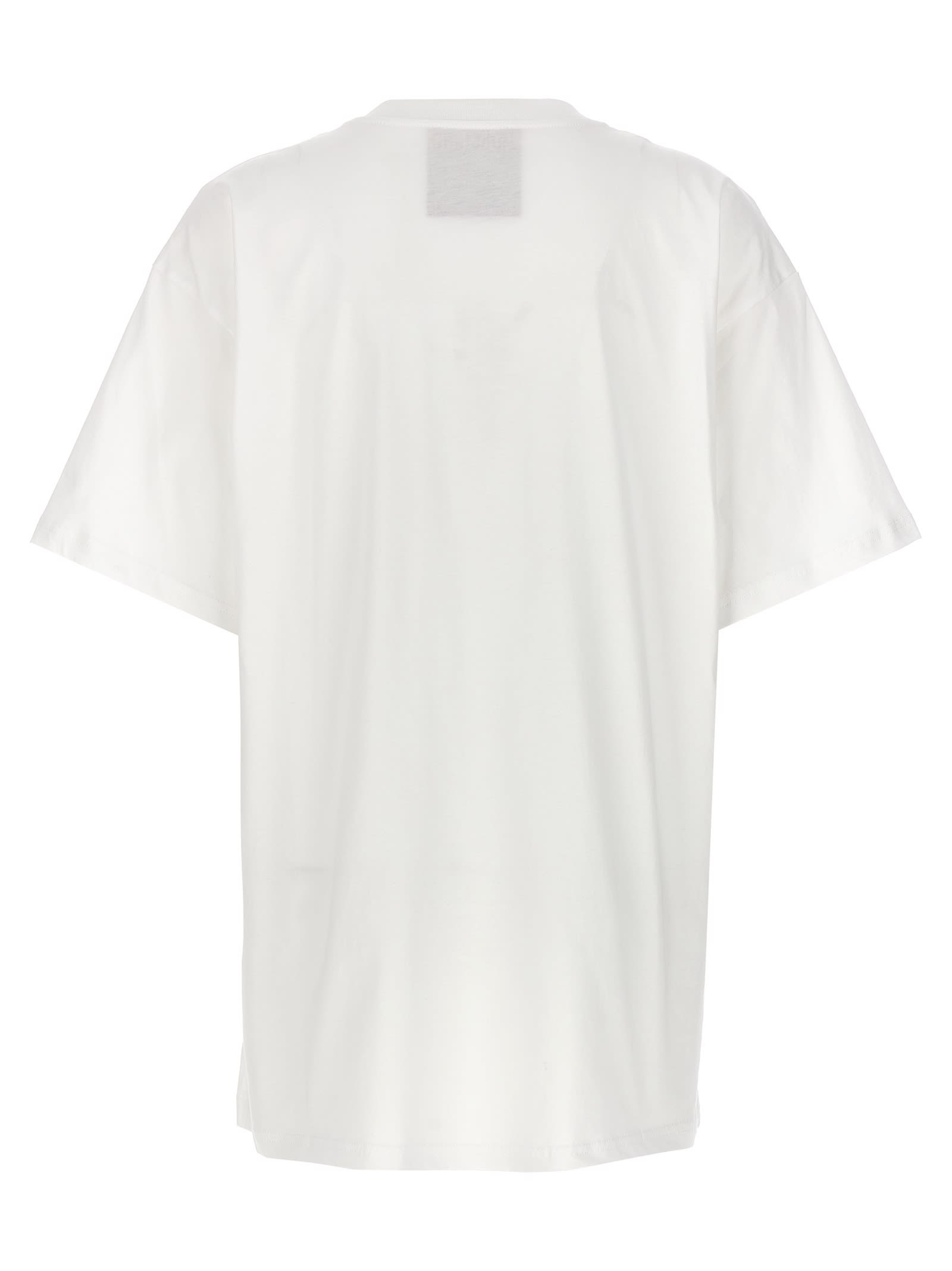 Shop Moschino Bubble Bobble T-shirt In White