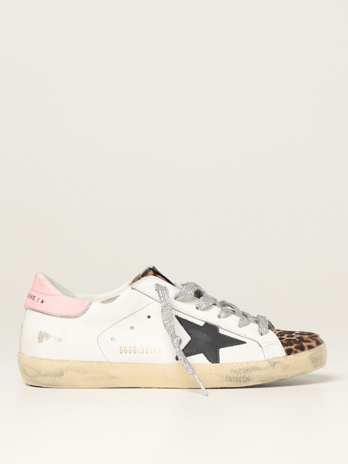 Golden Goose Sneakers Super-star Classic Golden Goose Sneakers In Leather And Pony Skin