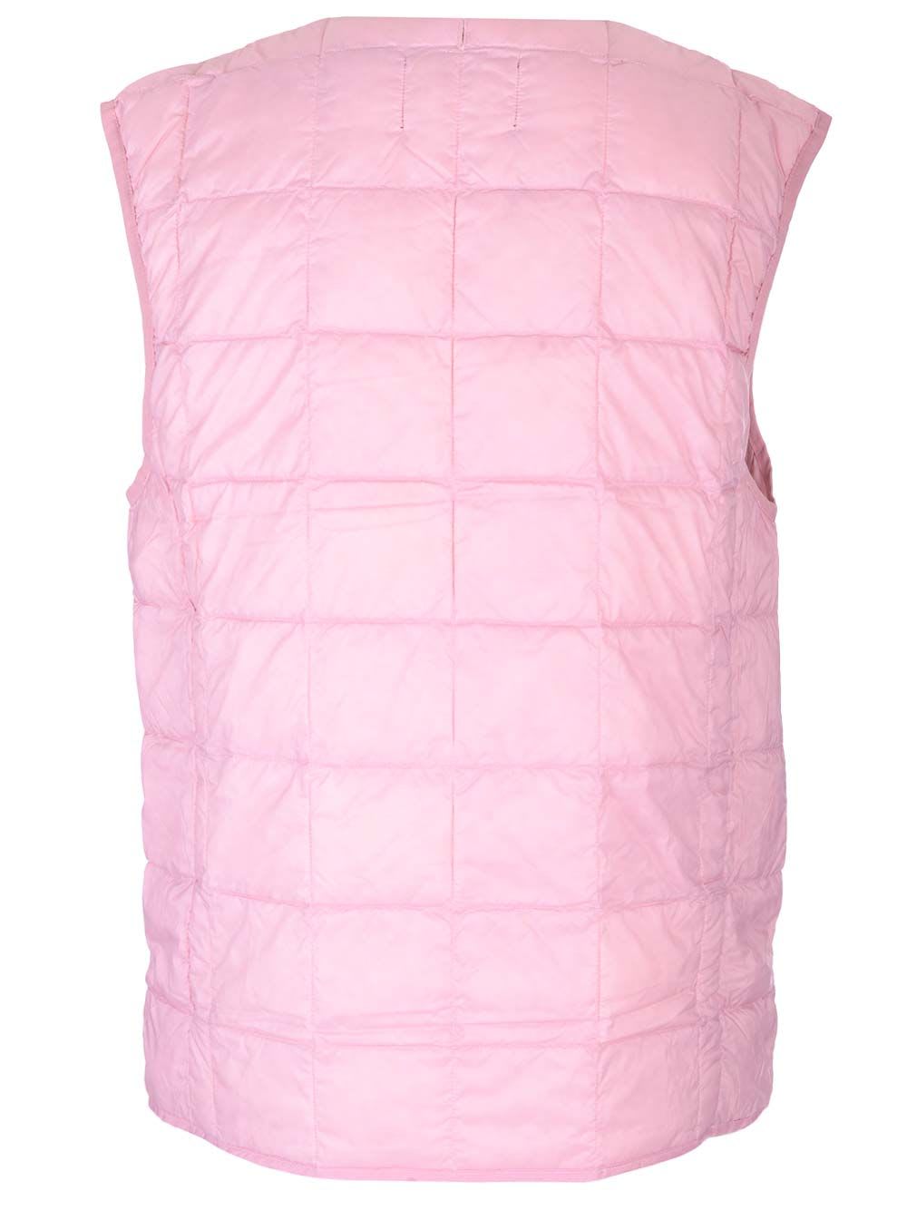 Shop Taion Quilted Vest In Rose