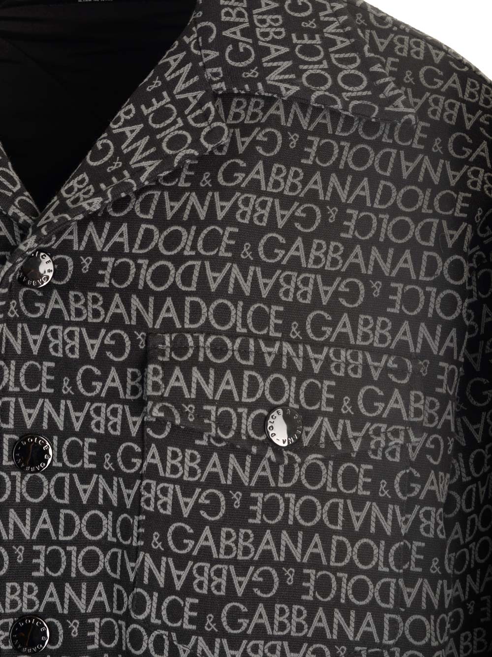 Shop Dolce & Gabbana Monogram Jacquard Padded Overshirt In Multicolour