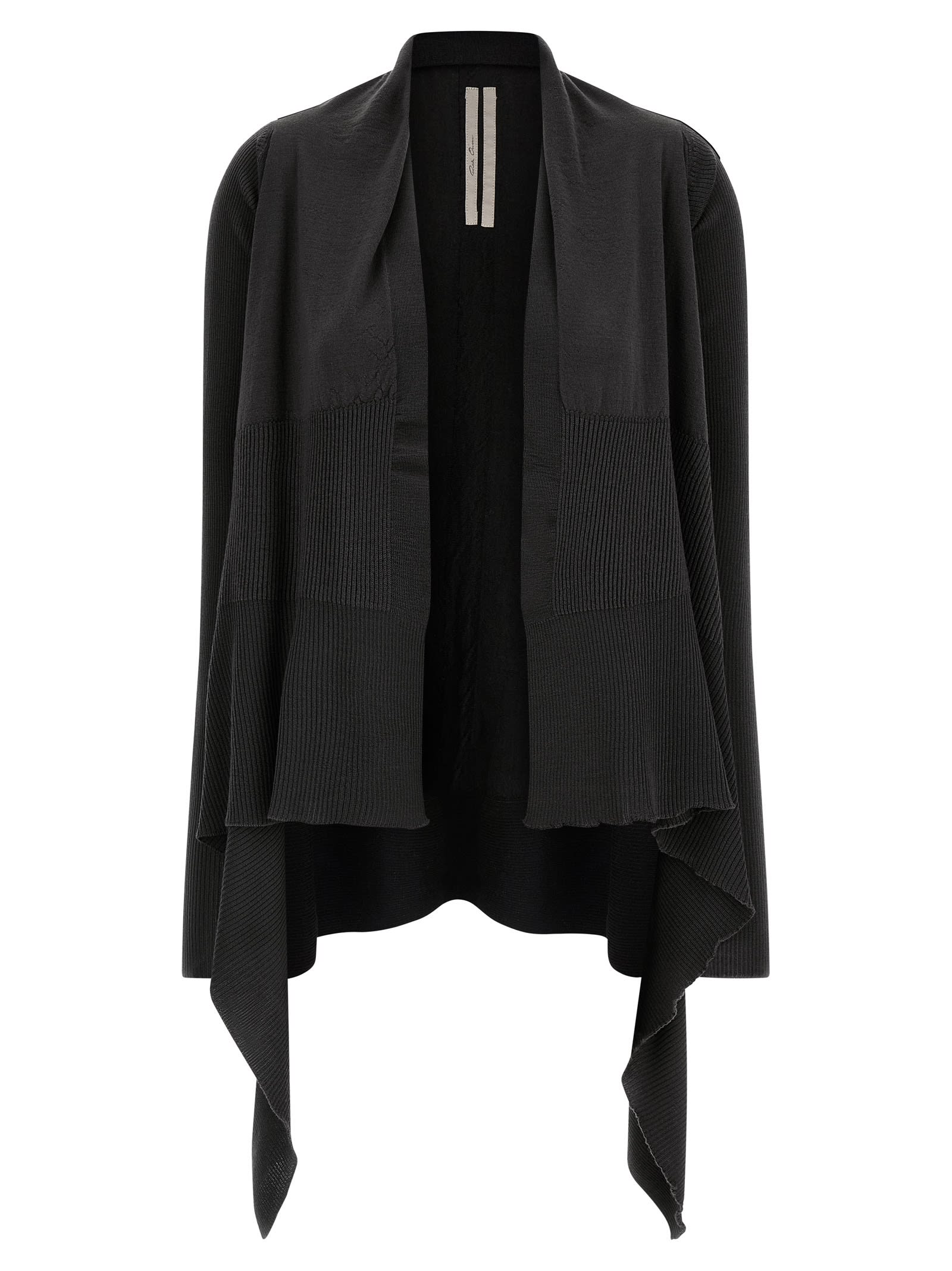 Rick Owens Medium Wrap Cardigan In Black
