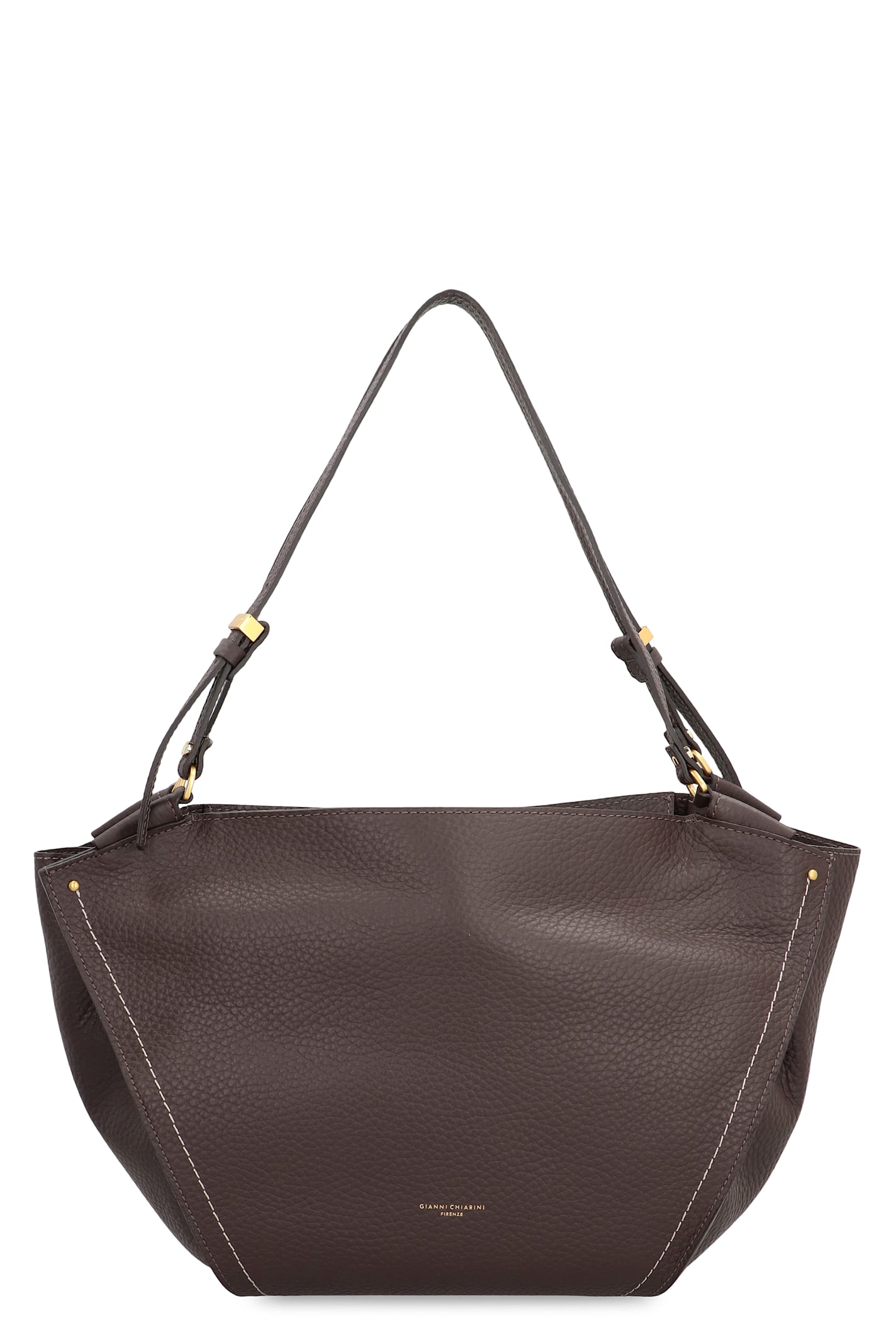 Gianni Chiarini Bloom Leather Bag In Brown