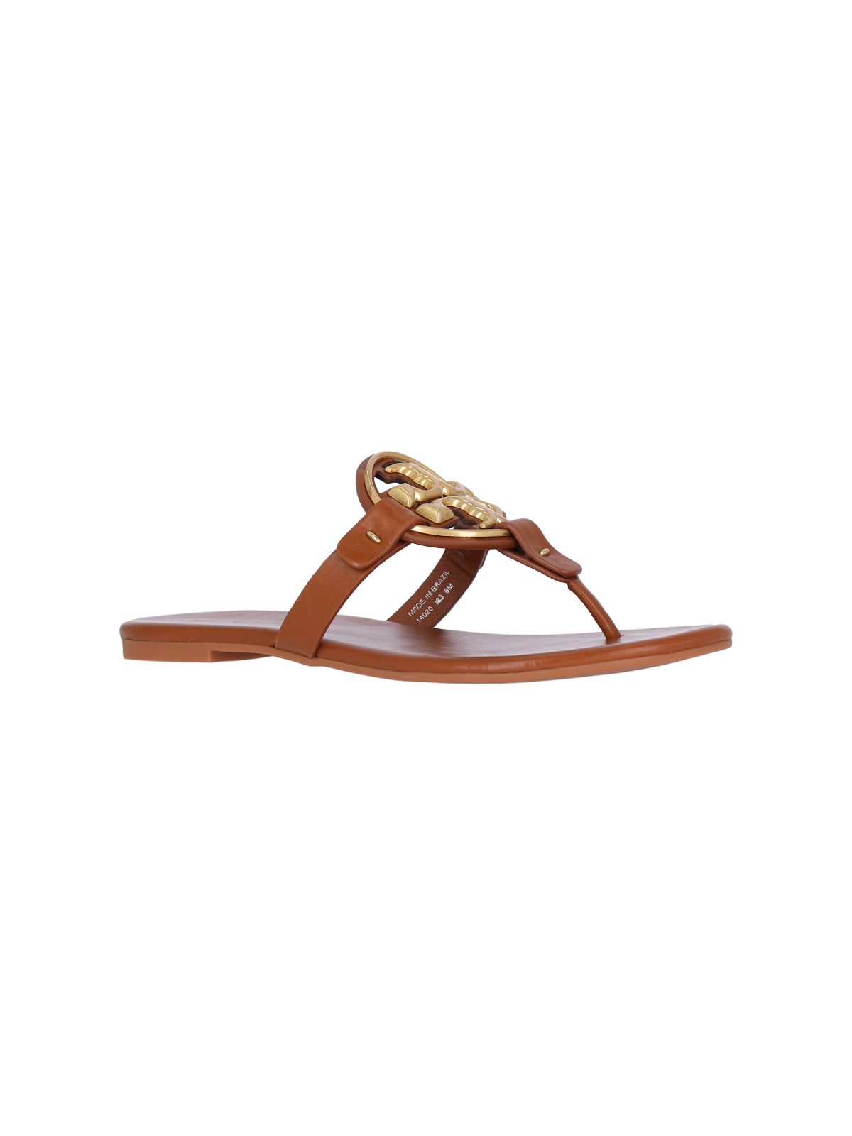 Shop Tory Burch Miller Thong Sandals In Brown