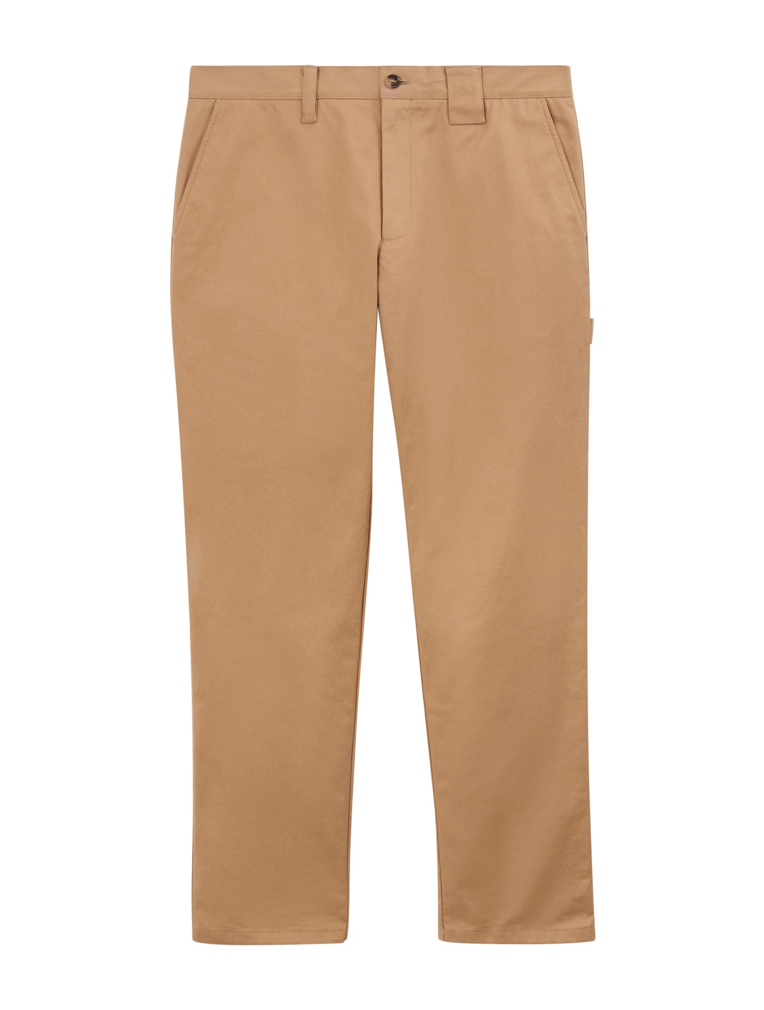 Shop Burberry Denton M Trousers In Camel