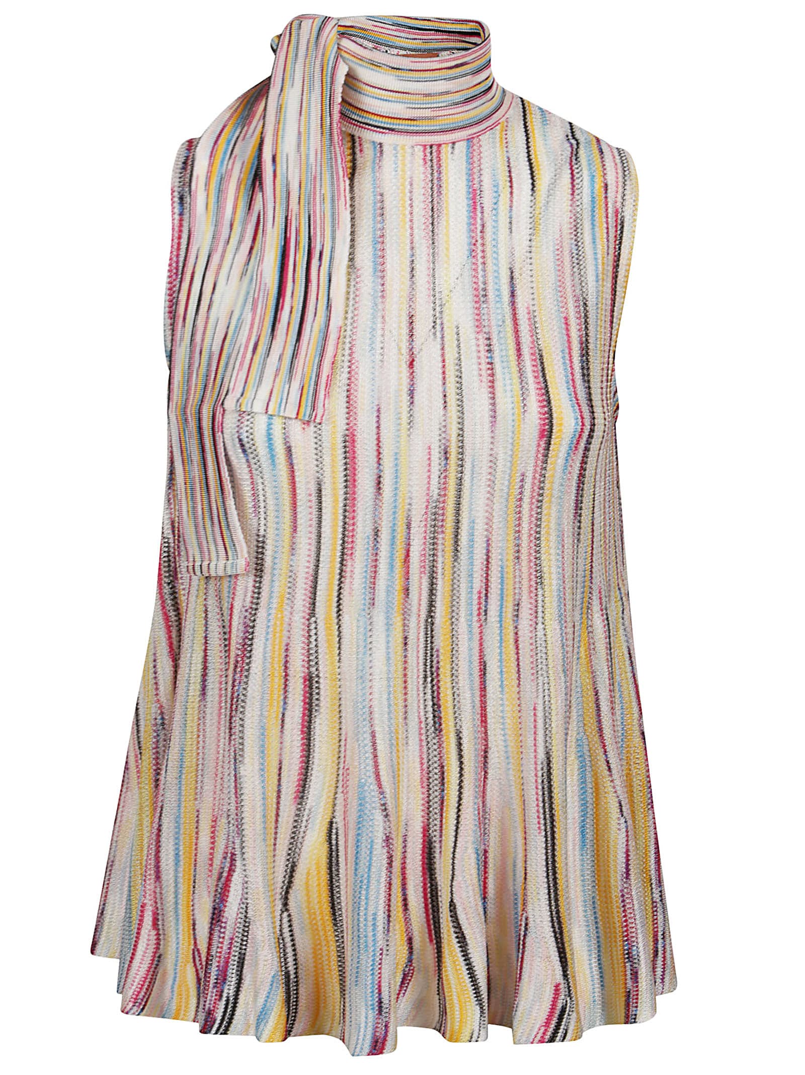 Missoni Bow Striped Top Tops Multicolor In Ng Multicolor