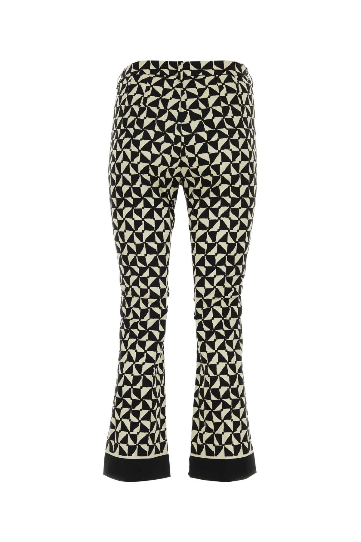 Shop 's Max Mara Printed Stretch Cotton Nereo Pant In 001