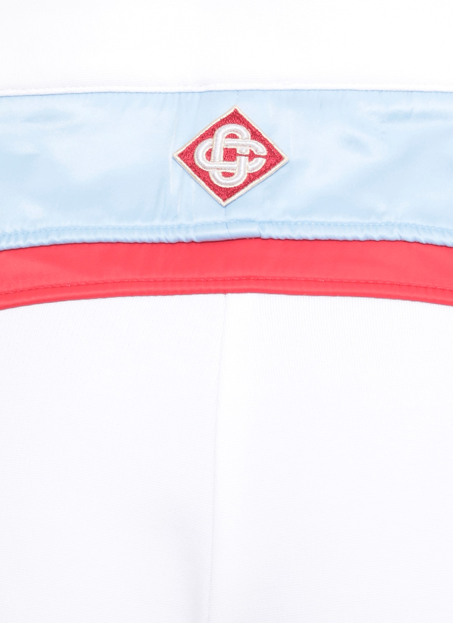 Casablanca High Waist Wide Leg Trousers With Stripes In White